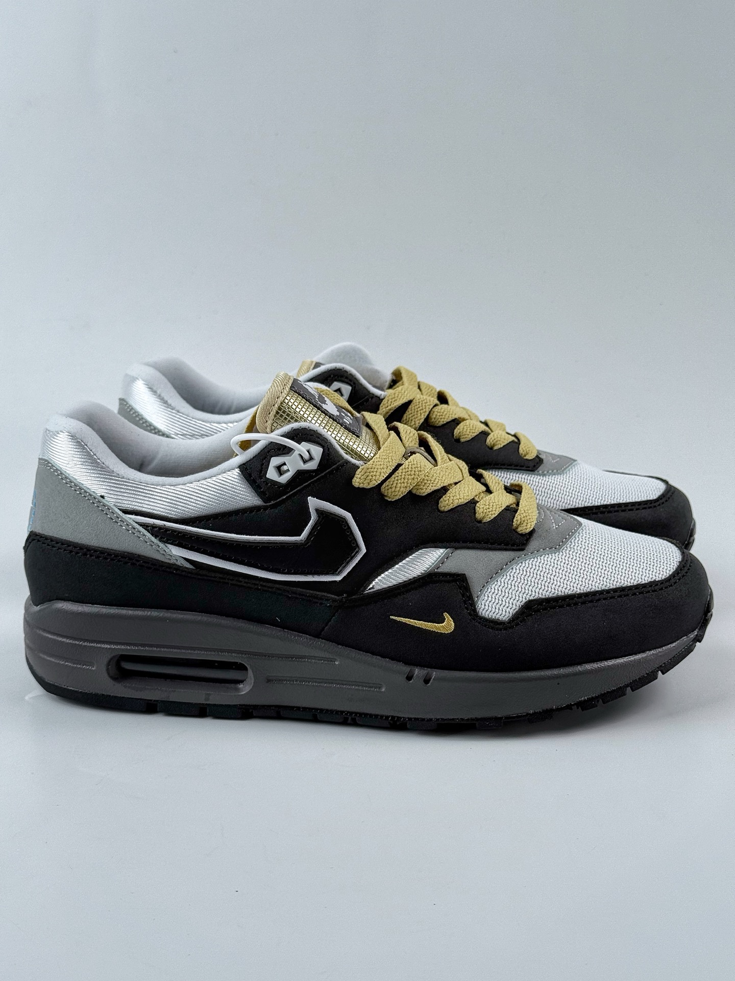 Nike Air Max 1 x .SWOOSH ”Big Head Mobe” 黑灰色 复古休闲跑步鞋 IB9898-001