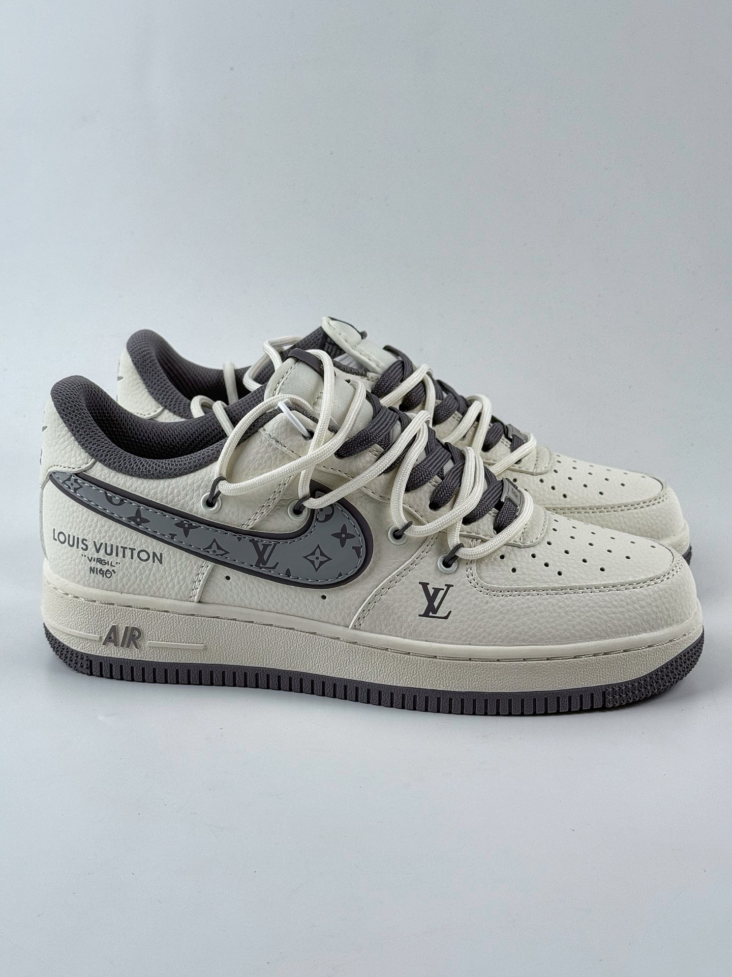 Nike Air Force 1 Low 07 x Louis Vuitton 白灰绑带 DM6868-067