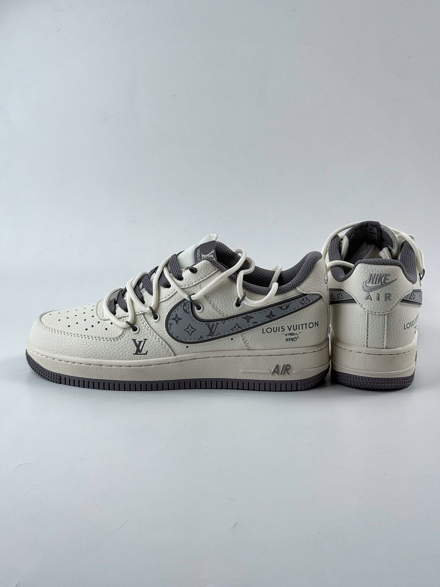 Nike Air Force 1 Low 07 x Louis Vuitton 白灰绑带 DM6868-067