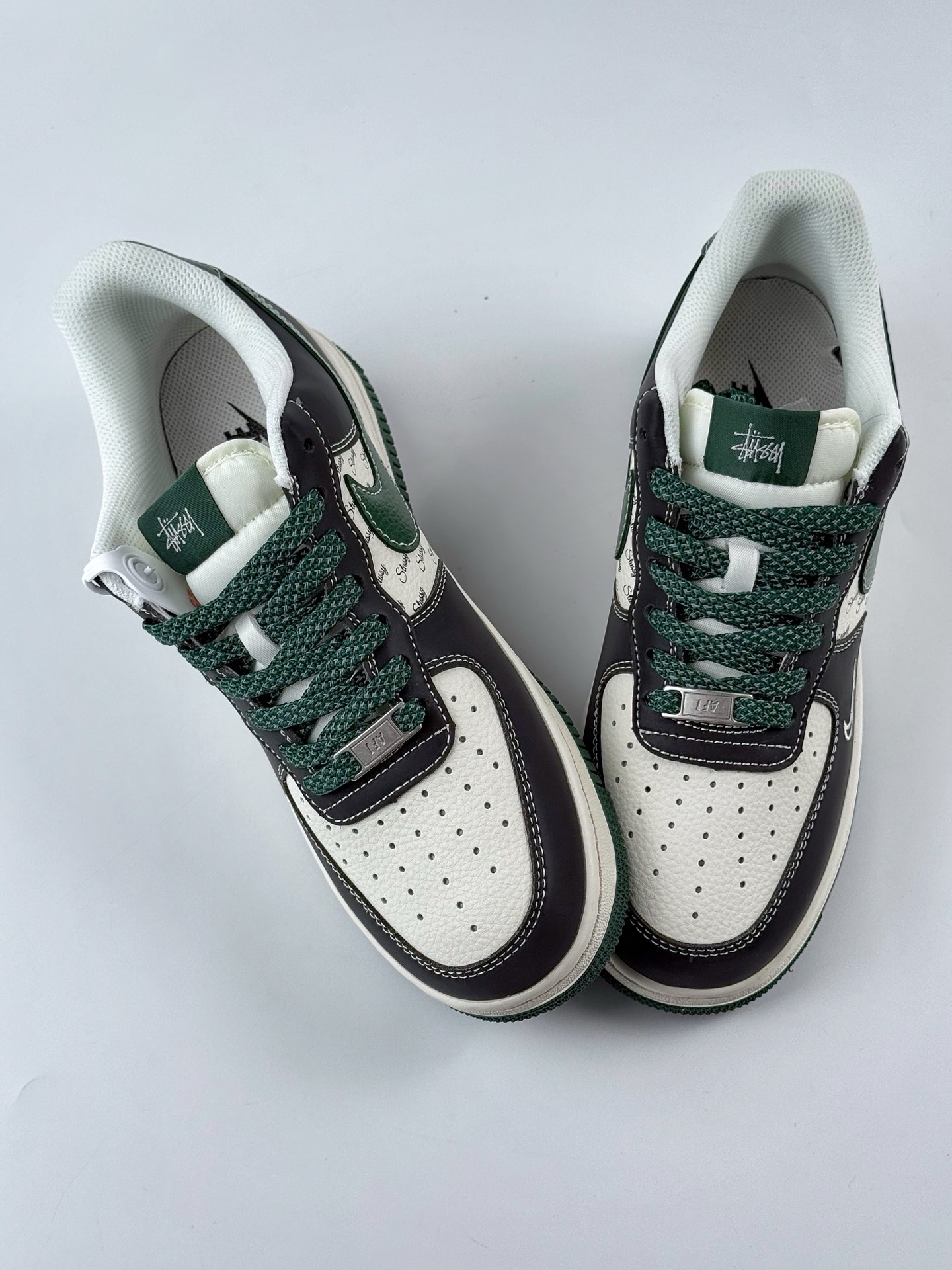 Nike Air Force 1 Low 07 x Stussy 黑绿白小钩满天星 XS1958-572