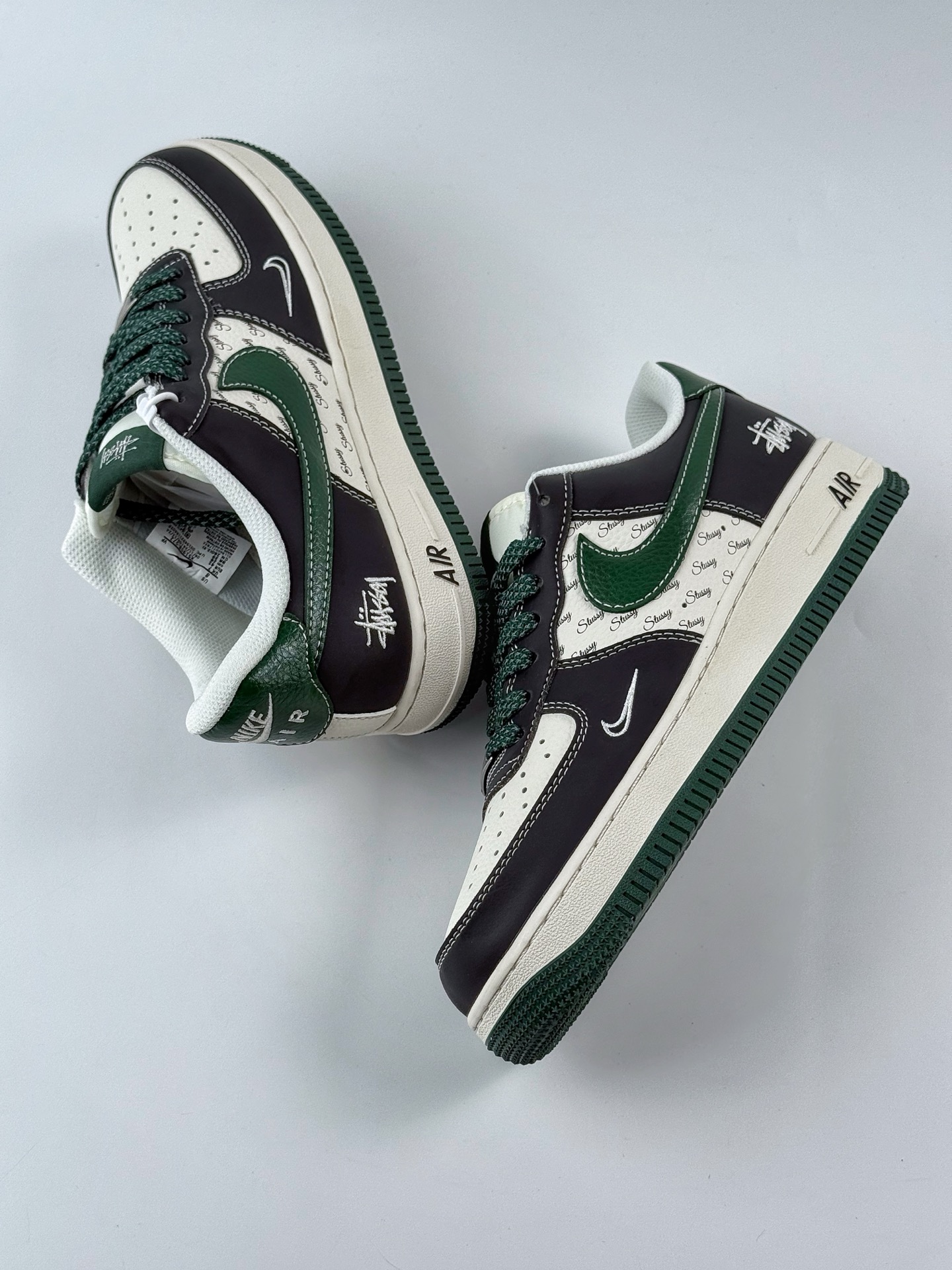 Nike Air Force 1 Low 07 x Stussy 黑绿白小钩满天星 XS1958-572