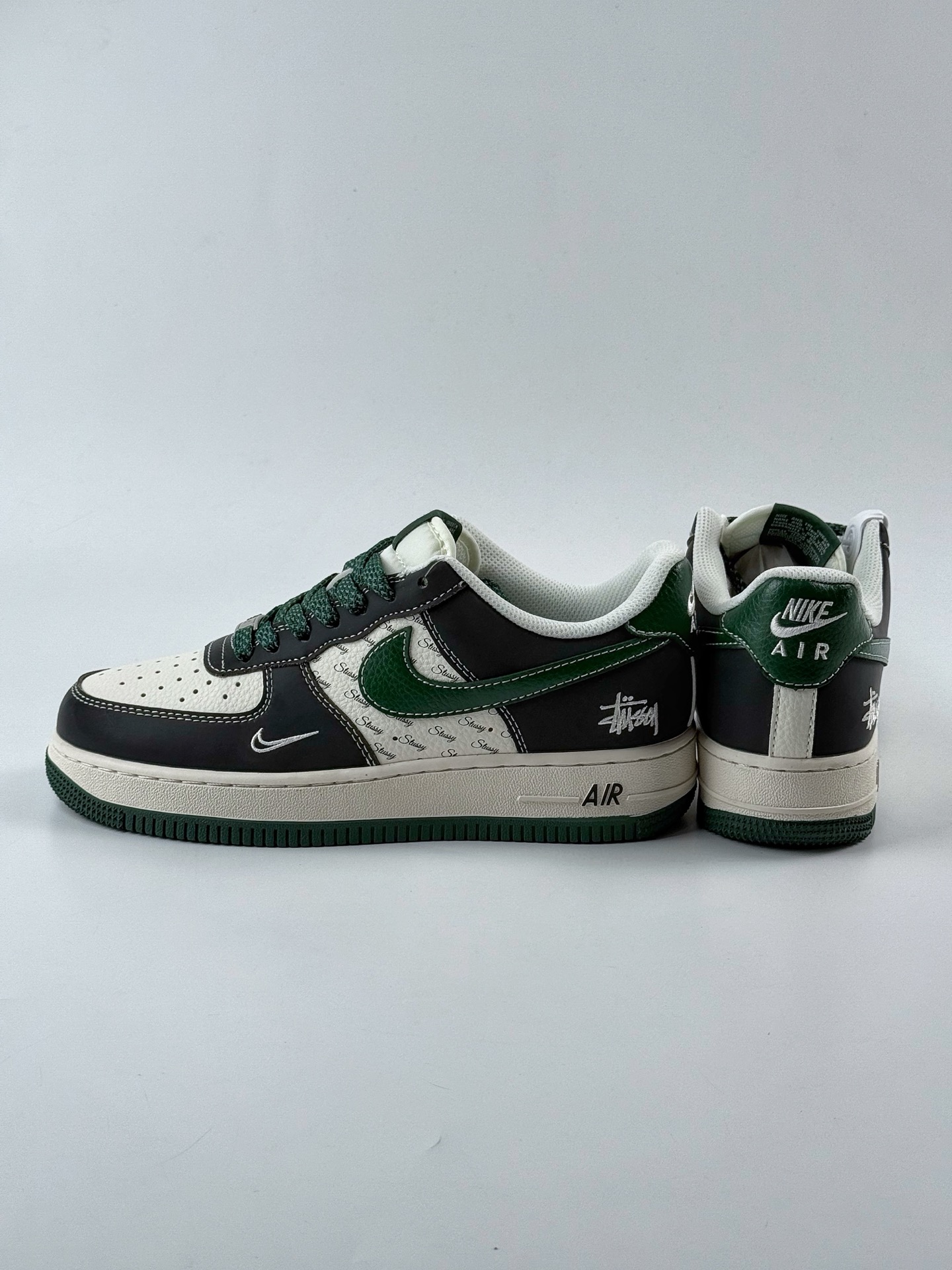 Nike Air Force 1 Low 07 x Stussy 黑绿白小钩满天星 XS1958-572