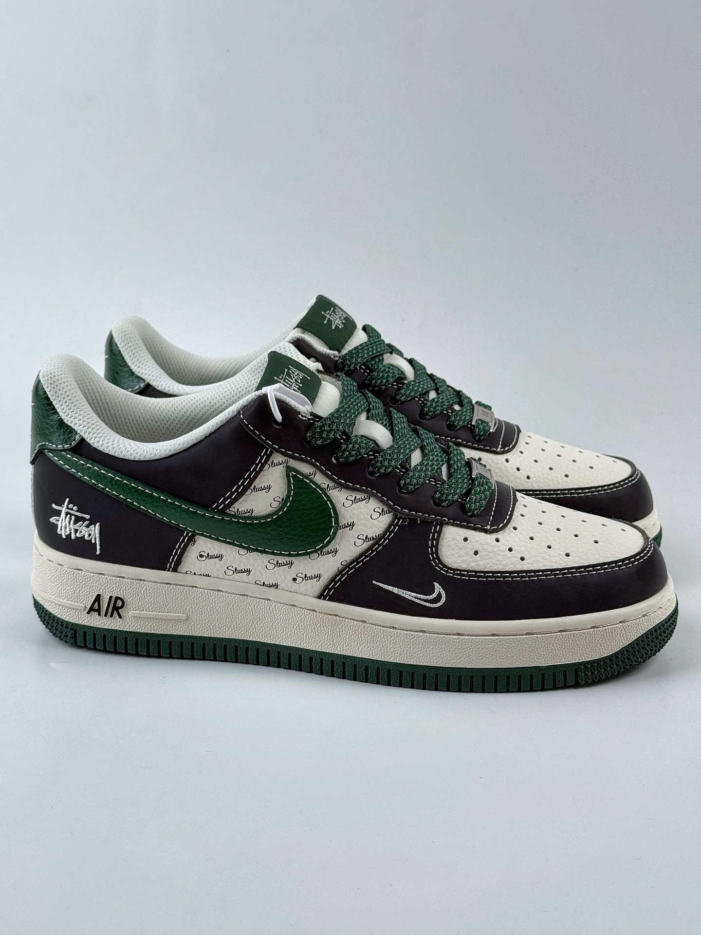 Nike Air Force 1 Low 07 x Stussy 黑绿白小钩满天星 XS1958-572