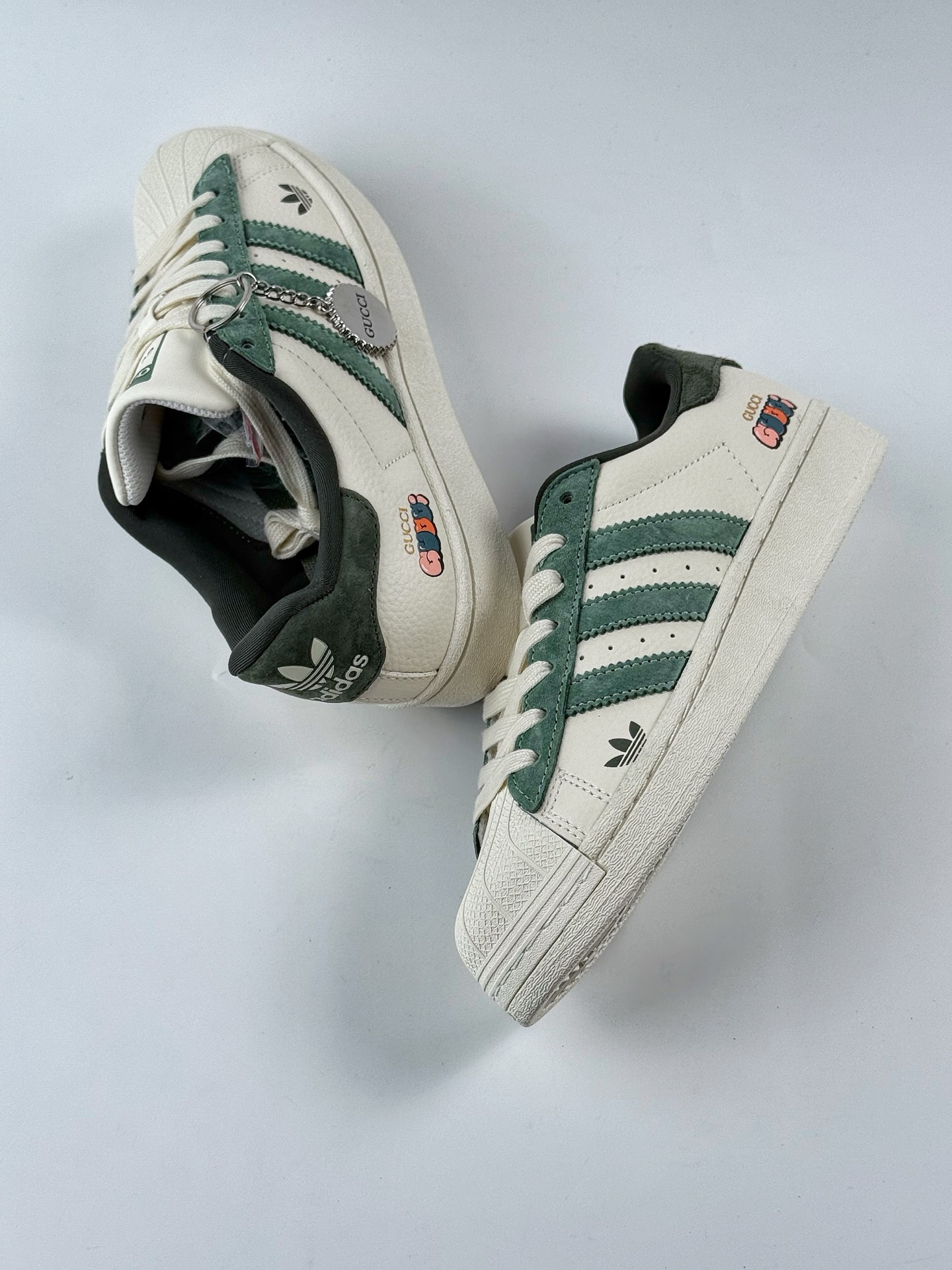 AD Originals Superstar x GUCCI 白绿 XS0001