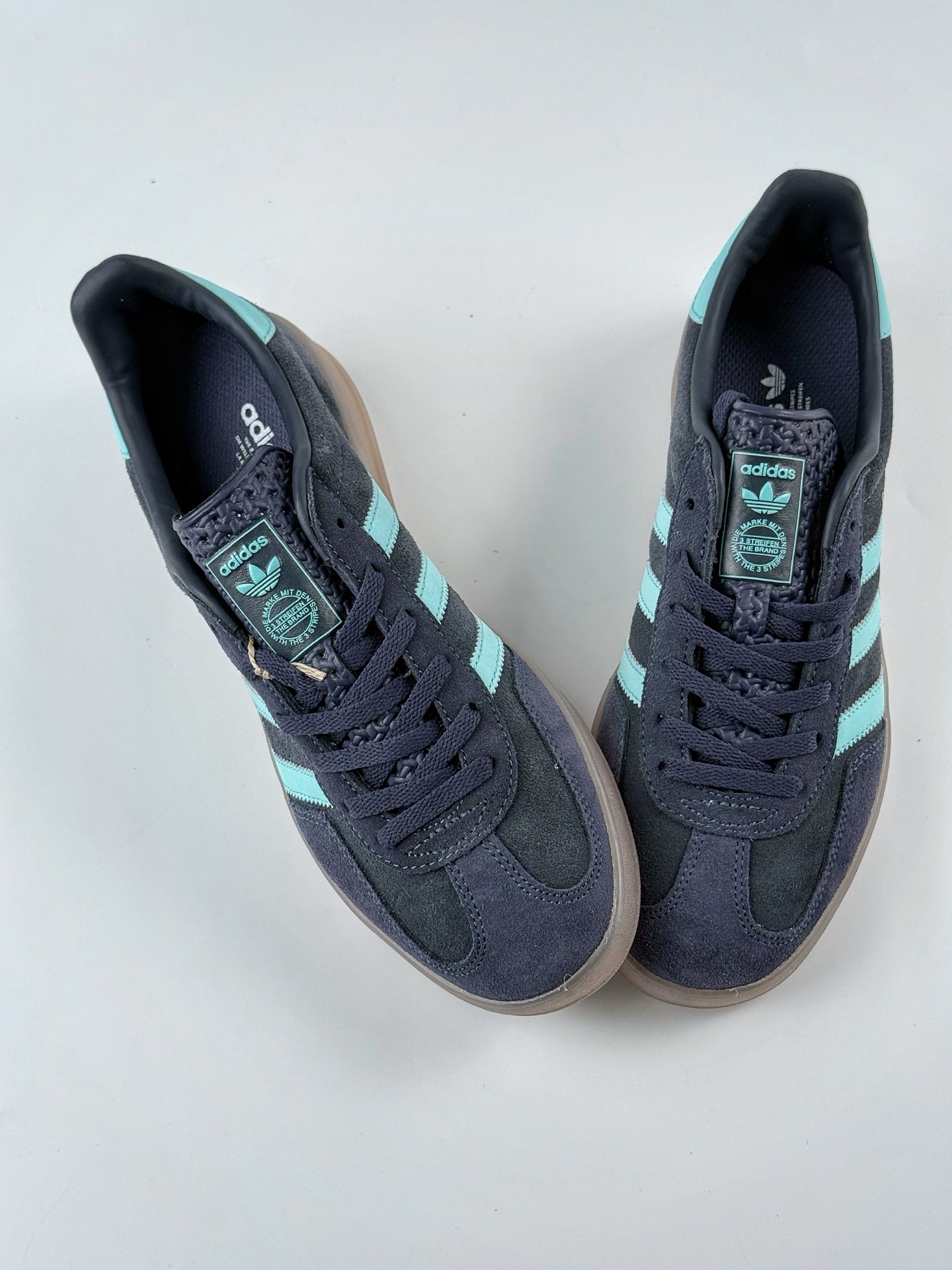 160 adidas Originals Gazelle INdoor 蓝绿 三叶草休闲防滑耐磨低帮板鞋 JI2587