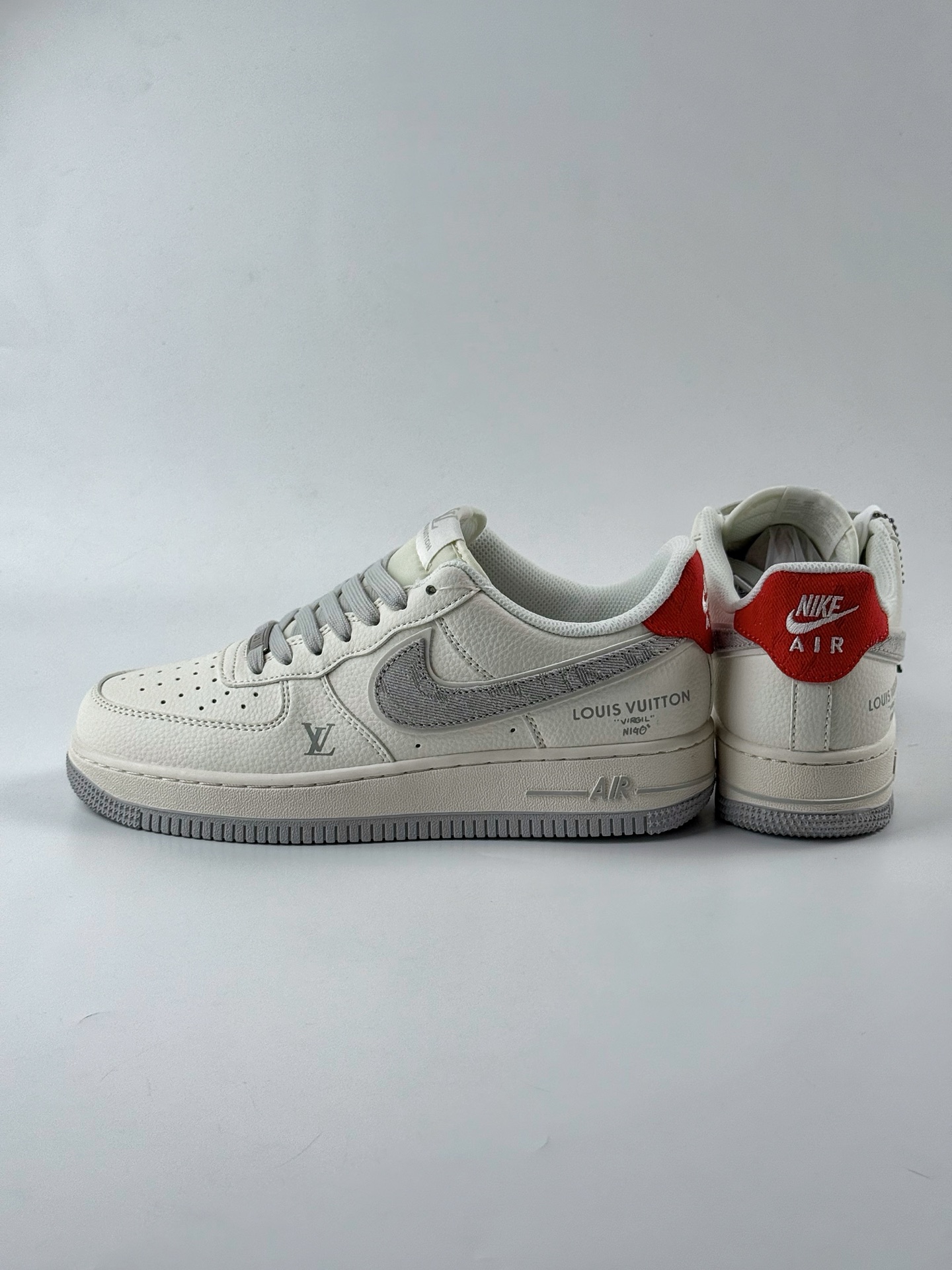 Nike Air Force 1 Low 07 x Louis Vuitton 白灰红 XX3168-135