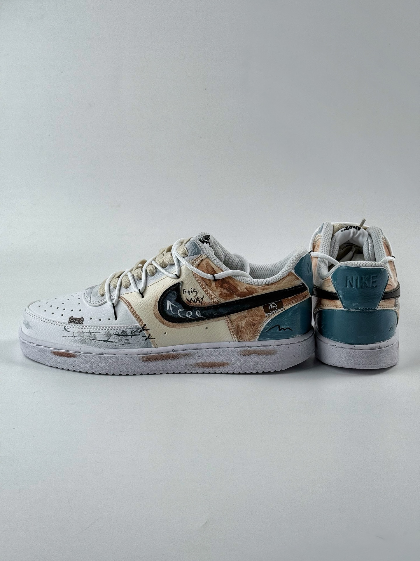 Nike Court Vision Low 1 P.M.S 向前 蓝白色 休闲运动板鞋 DH2987-216