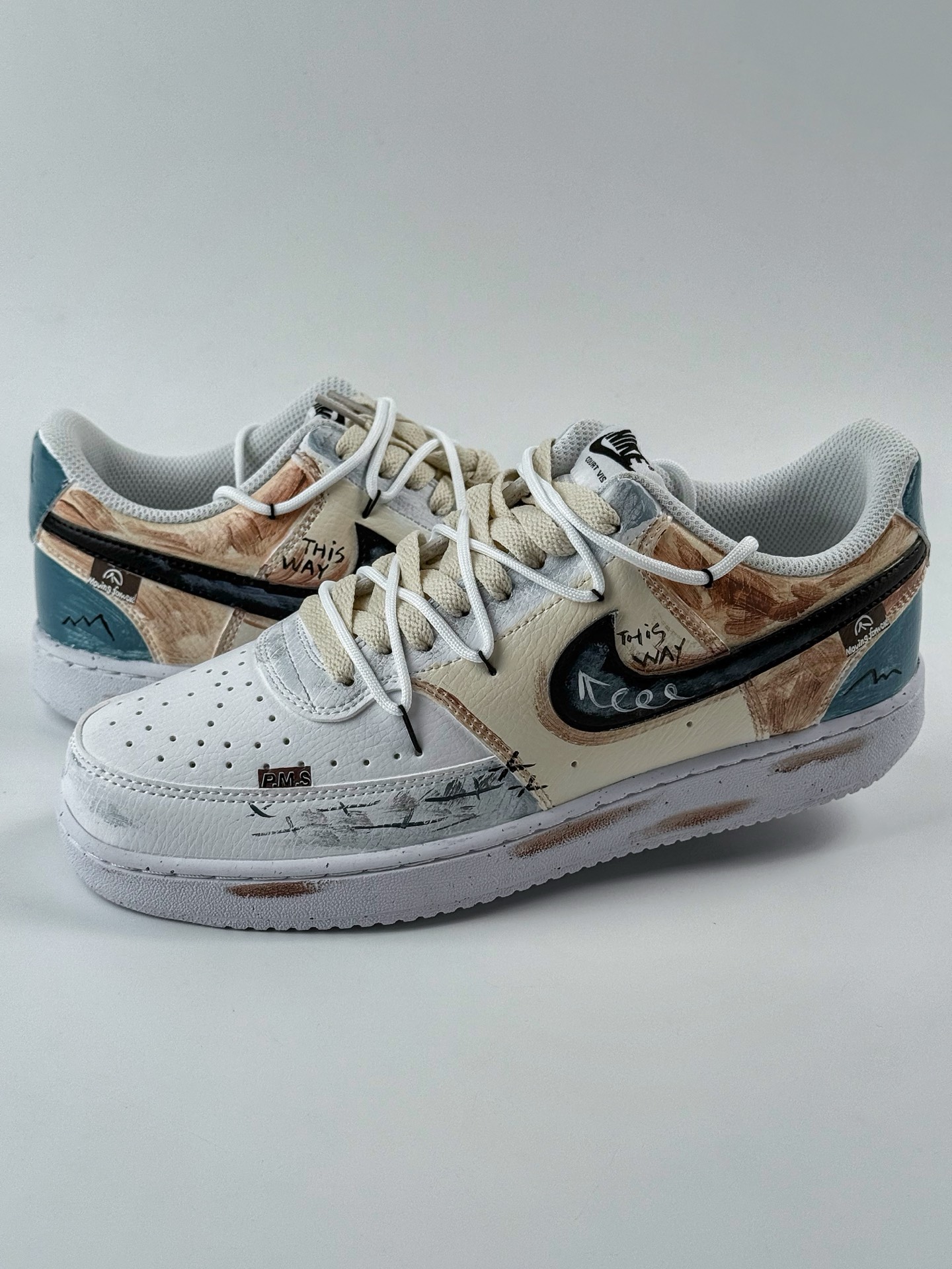 Nike Court Vision Low 1 P.M.S 向前 蓝白色 休闲运动板鞋 DH2987-216