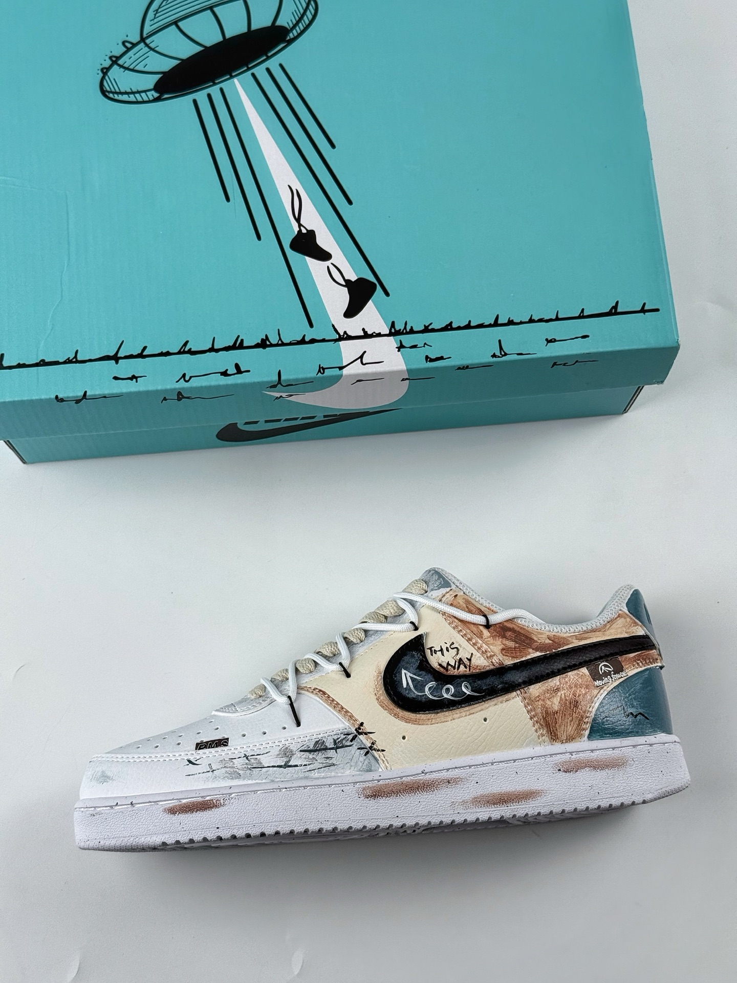 Nike Court Vision Low 1 P.M.S 向前 蓝白色 休闲运动板鞋 DH2987-216