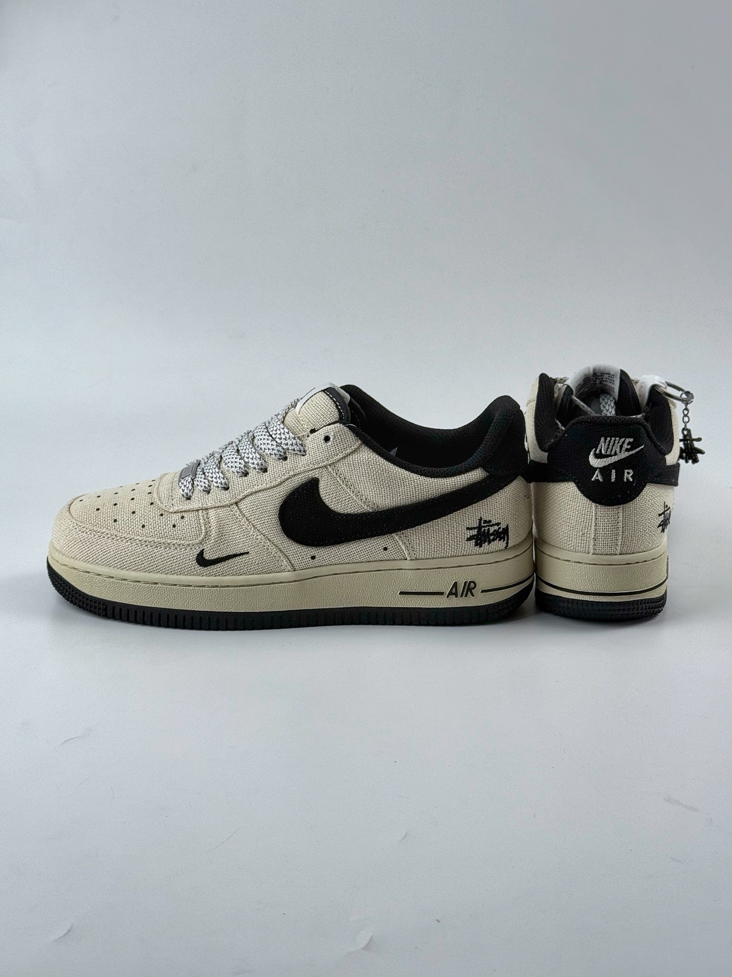 Nike Air Force 1 Low 07 x Stussy 米黑帆布小钩满天星 XX3168-153