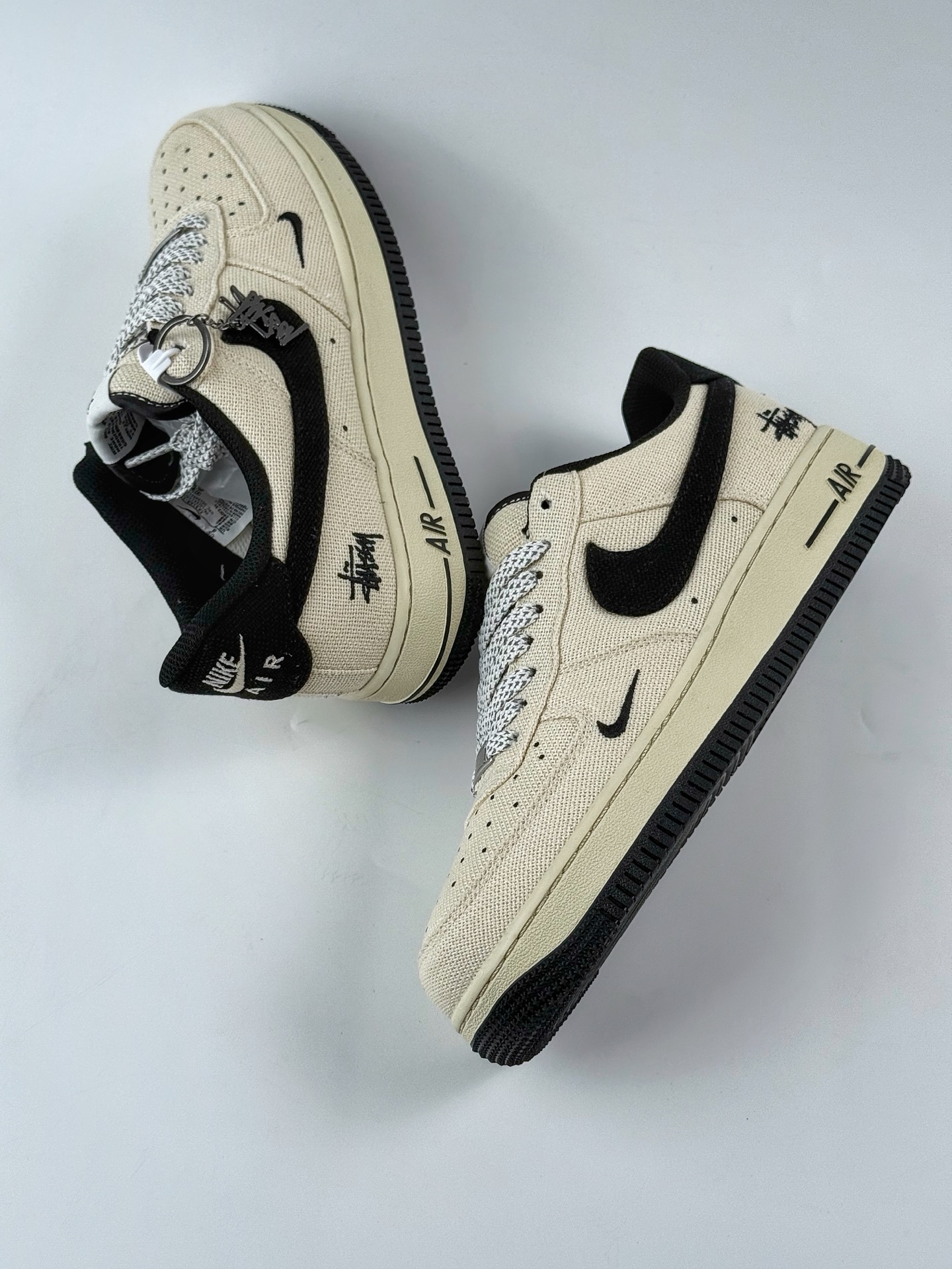 Nike Air Force 1 Low 07 x Stussy 米黑帆布小钩满天星 XX3168-153