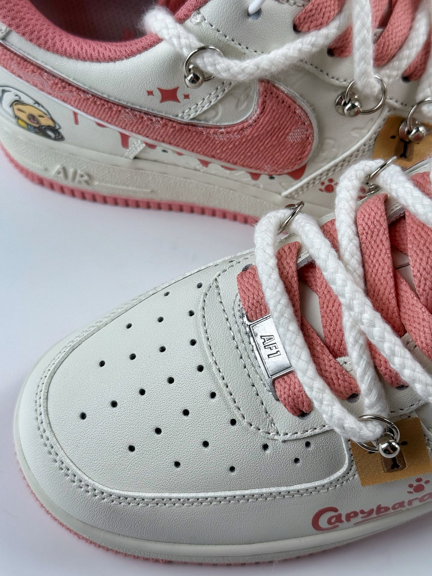 260 Nike Air Force 1 Low 07 白粉麻绳绑带 LV0506-880