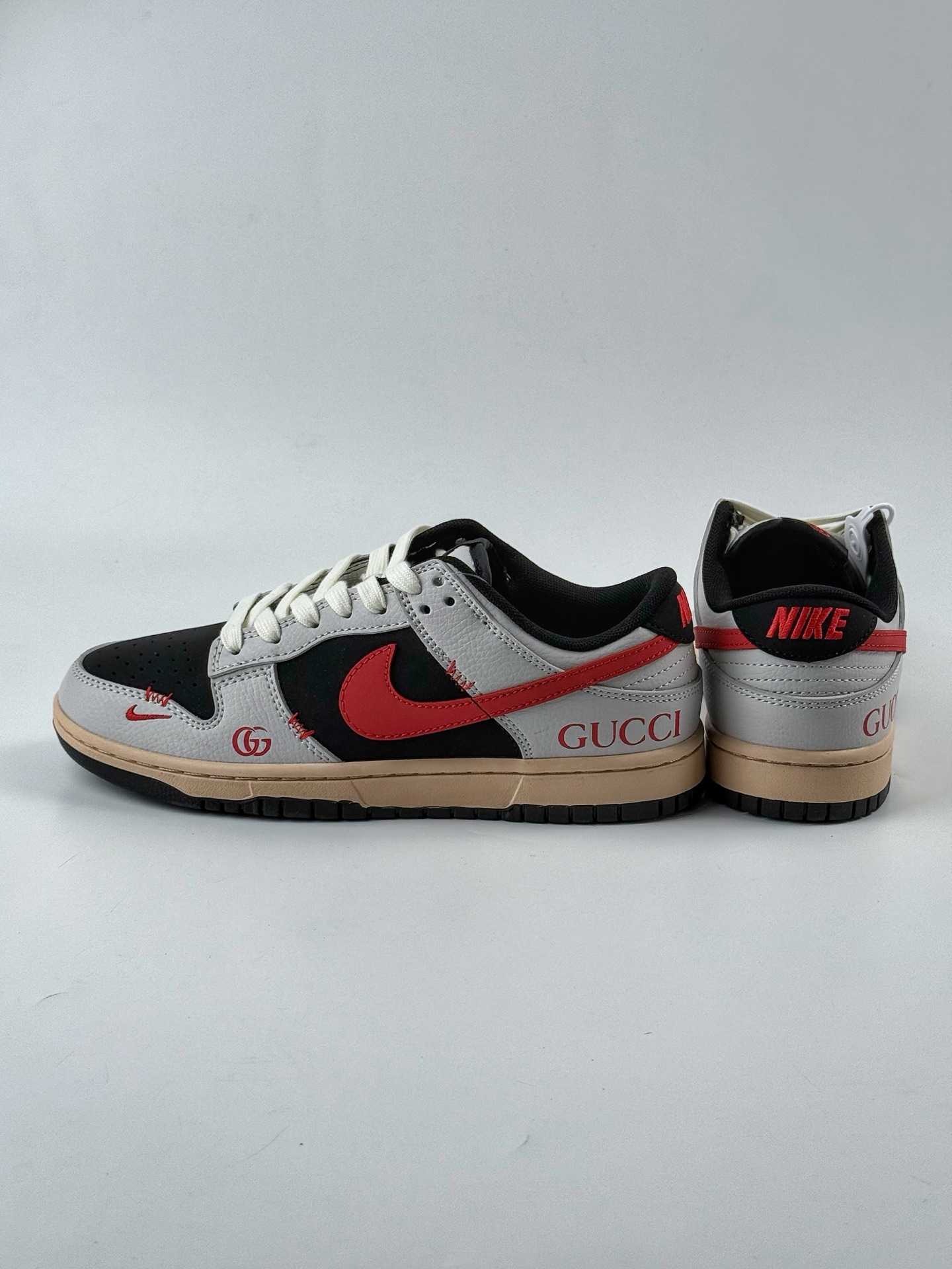 Nike SB Dunk Low x GUCCI 灰黑红小钩 XD1588-206