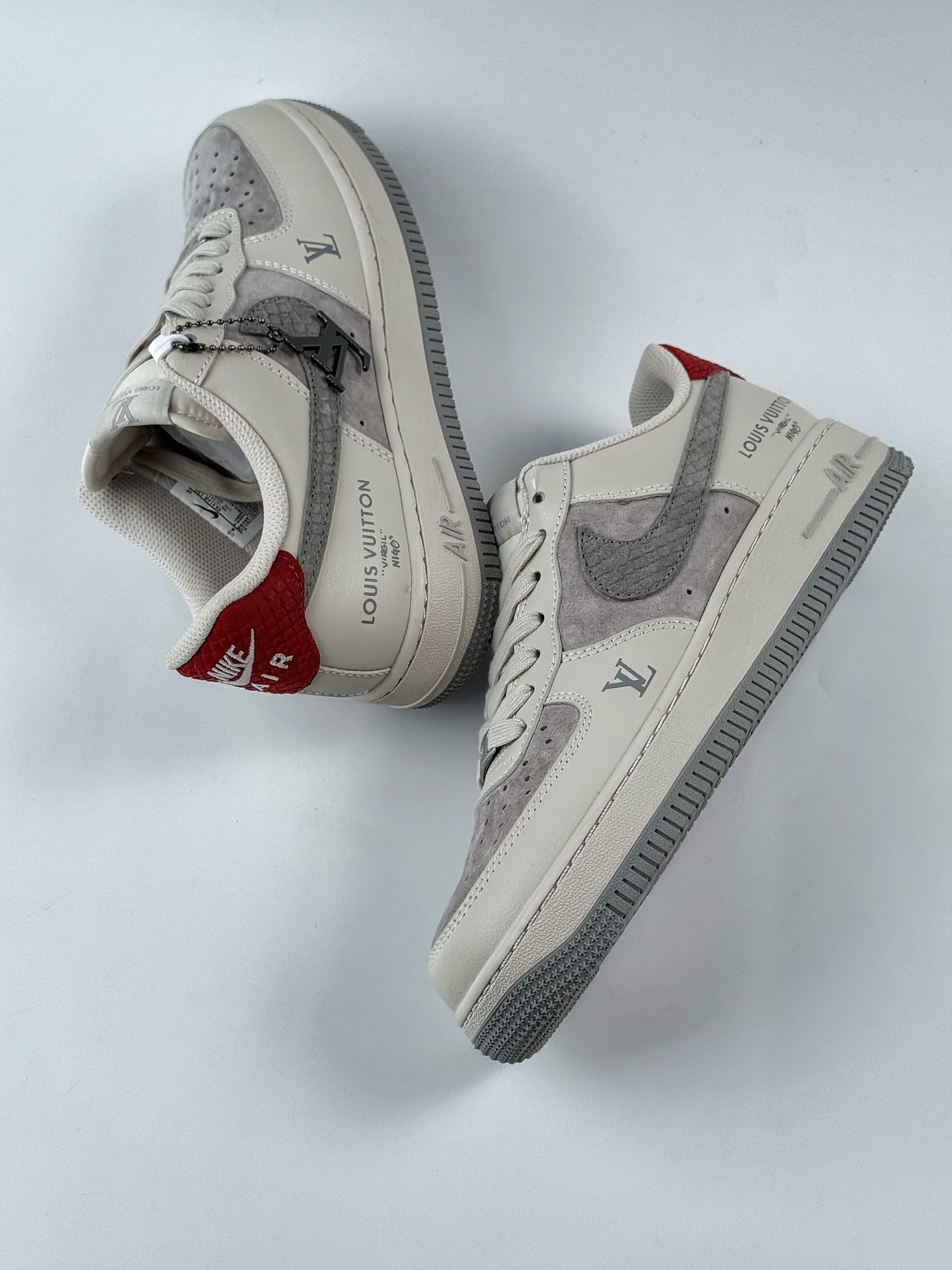 Nike Air Force 1 Low 07 x Louis Vuitton 灰红 XX3168-130