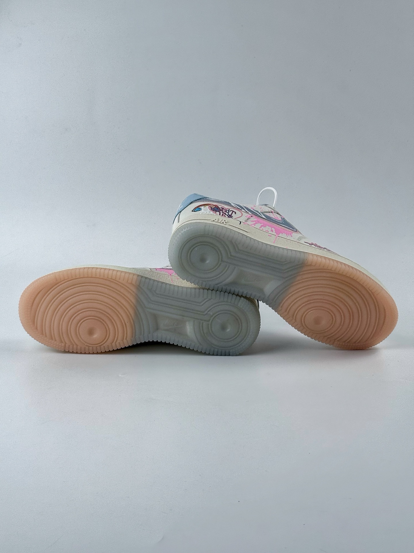 Nike Air Force 1 Low 07 米粉蓝涂鸦双小钩 CW1574-058