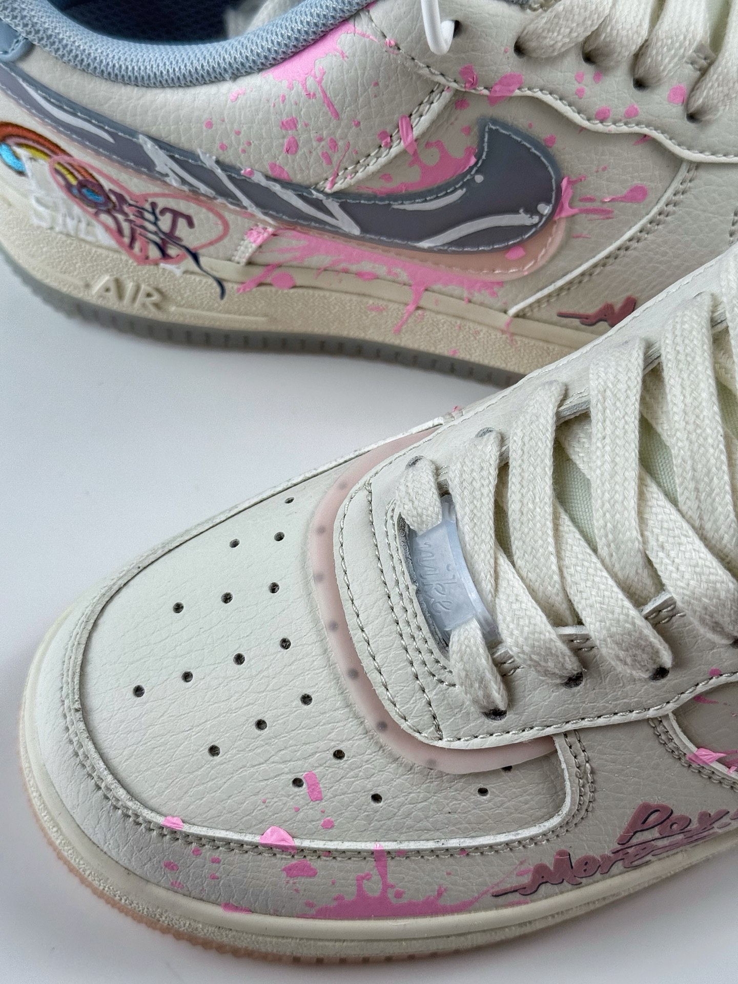 Nike Air Force 1 Low 07 米粉蓝涂鸦双小钩 CW1574-058