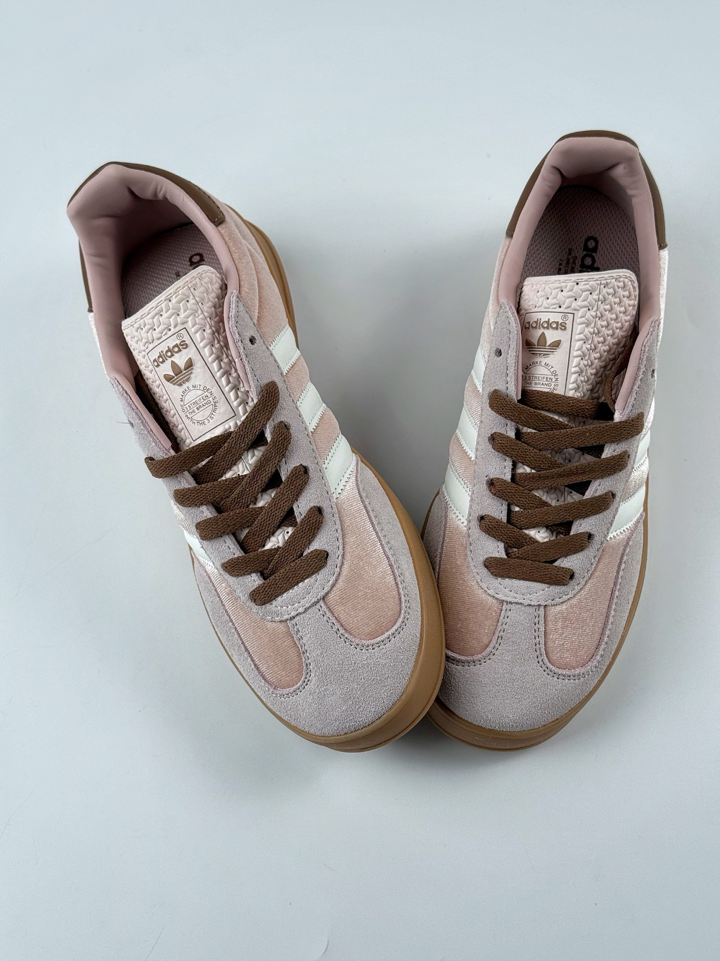 adidas Originals Gazelle INdoor 粉白 三叶草休闲防滑耐磨低帮板鞋 JR0232