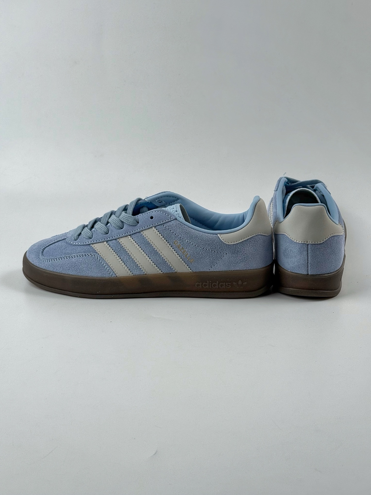 adidas Originals Gazelle INdoor 蓝白 三叶草休闲防滑耐磨低帮板鞋 JI2717