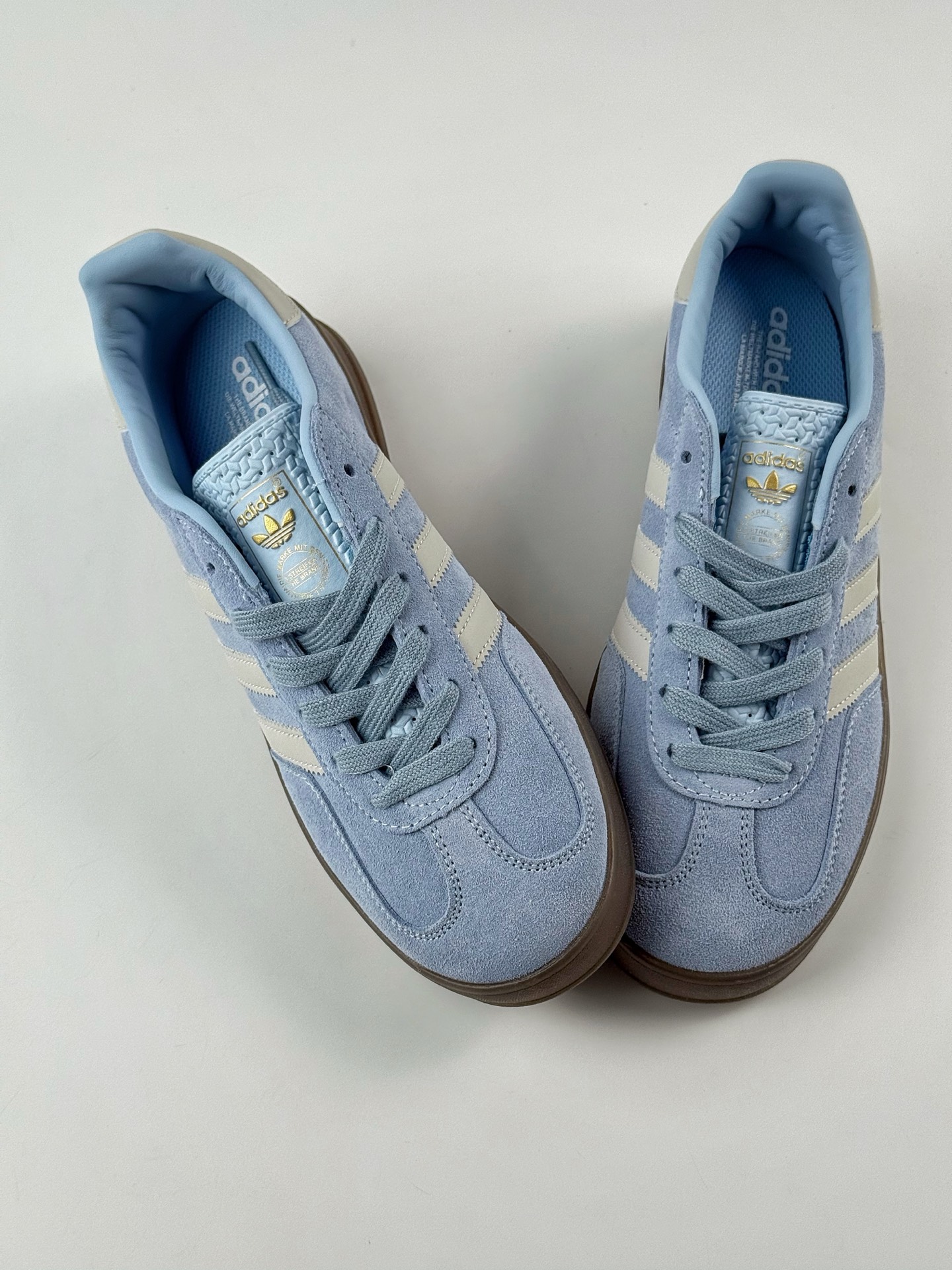 adidas Originals Gazelle INdoor 蓝白 三叶草休闲防滑耐磨低帮板鞋 JI2717
