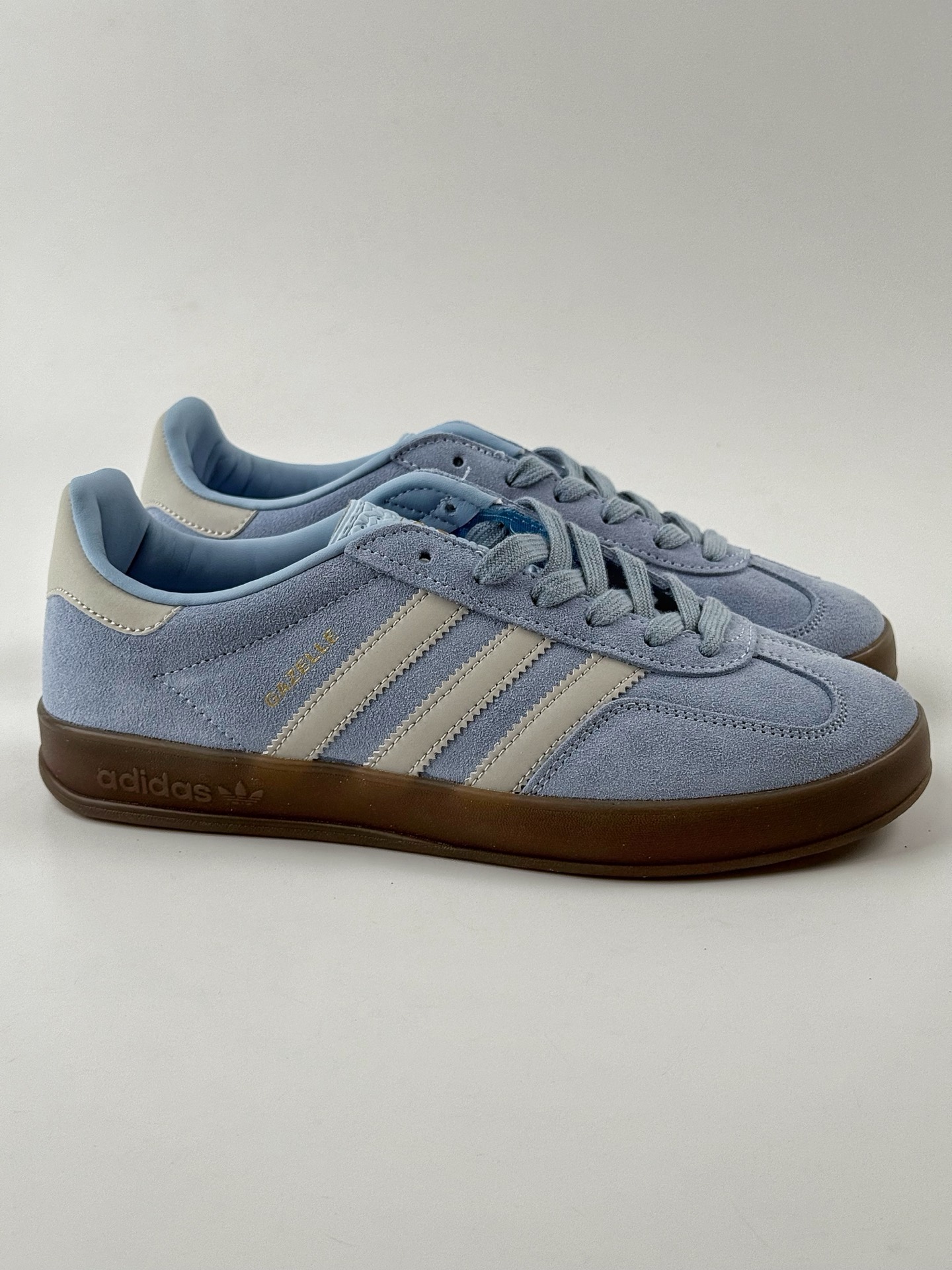 adidas Originals Gazelle INdoor 蓝白 三叶草休闲防滑耐磨低帮板鞋 JI2717