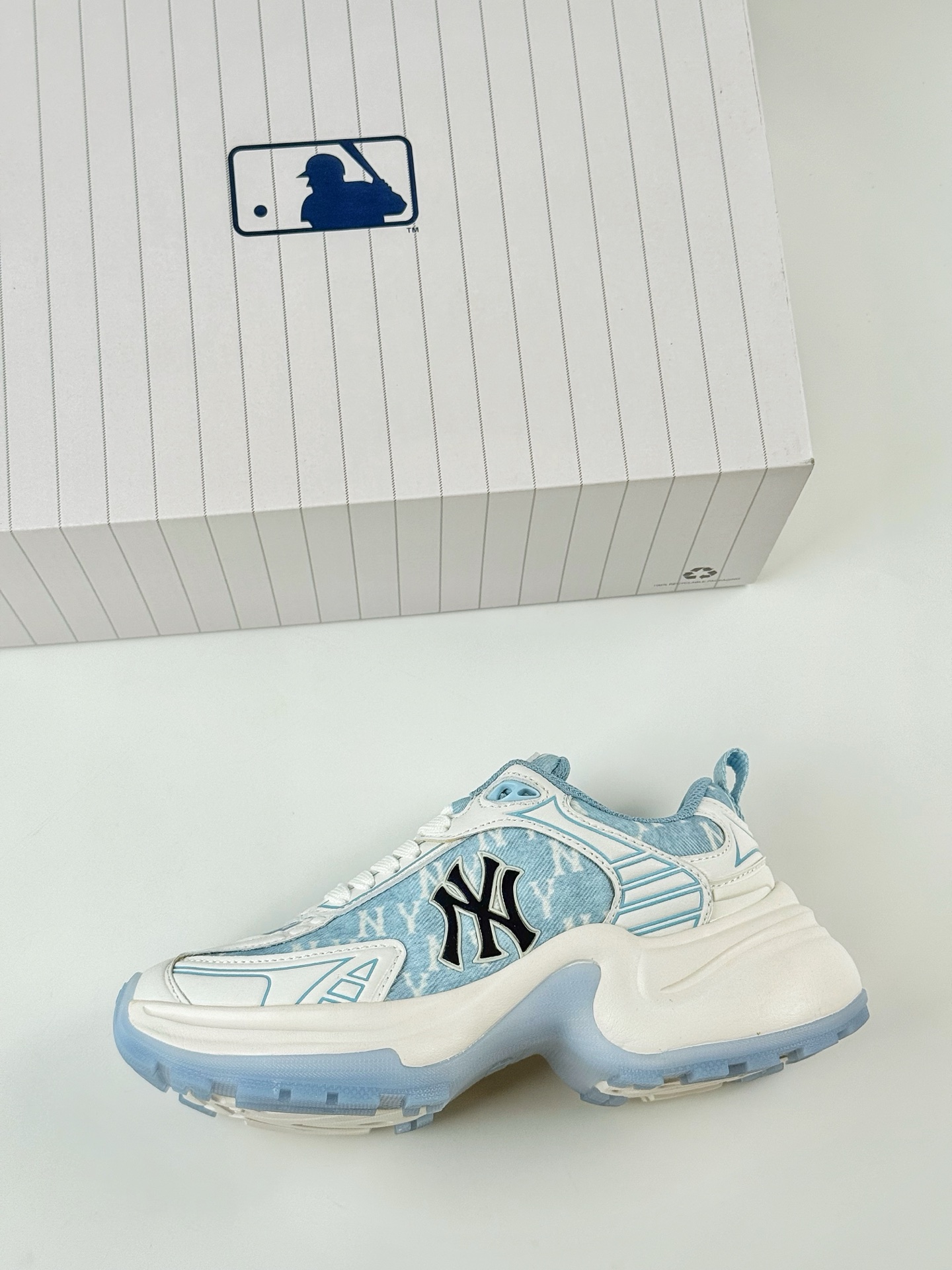 NY美国榄球洋基队 x MLB Chunky Runner Basic 厚底老爹厚底休闲运动慢跑鞋 3ASHW065N