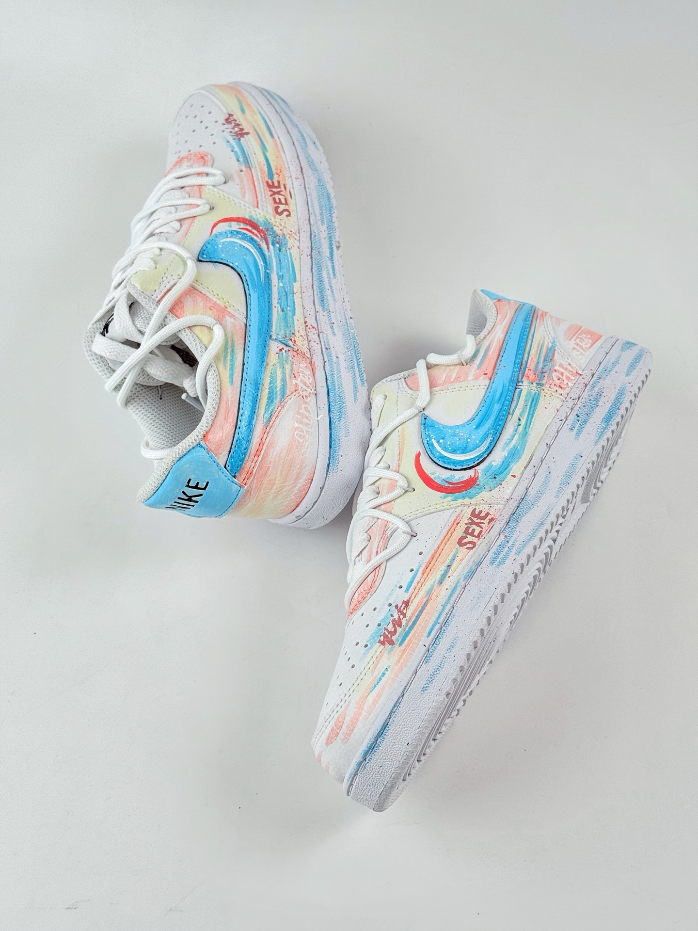 Nike Court Vision Low 1 悦动粉 清新 做旧 建百年 白粉 休闲运动板鞋 DH2987-217