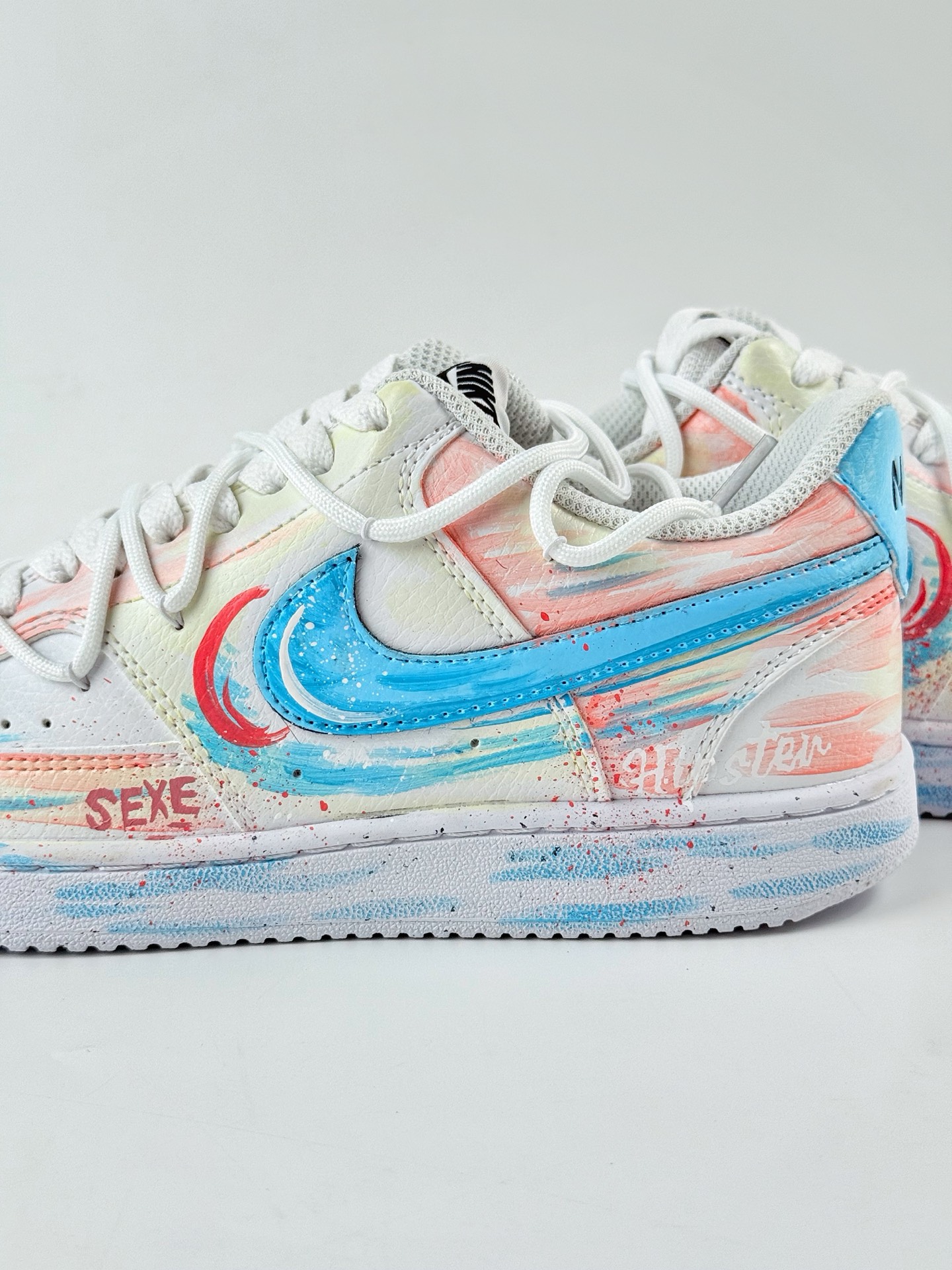 Nike Court Vision Low 1 悦动粉 清新 做旧 建百年 白粉 休闲运动板鞋 DH2987-217