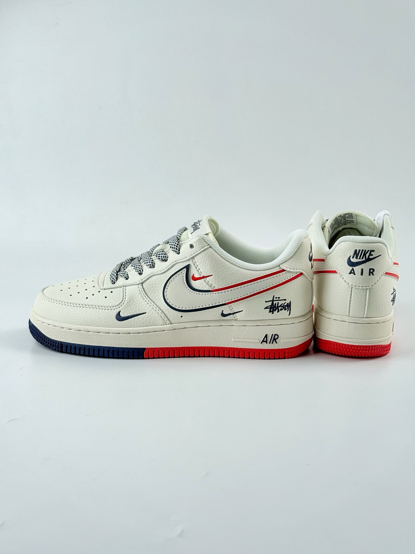 Nike Air Force 1 Low 07 x Stussy 白蓝红三小钩满天星 HD2258-606