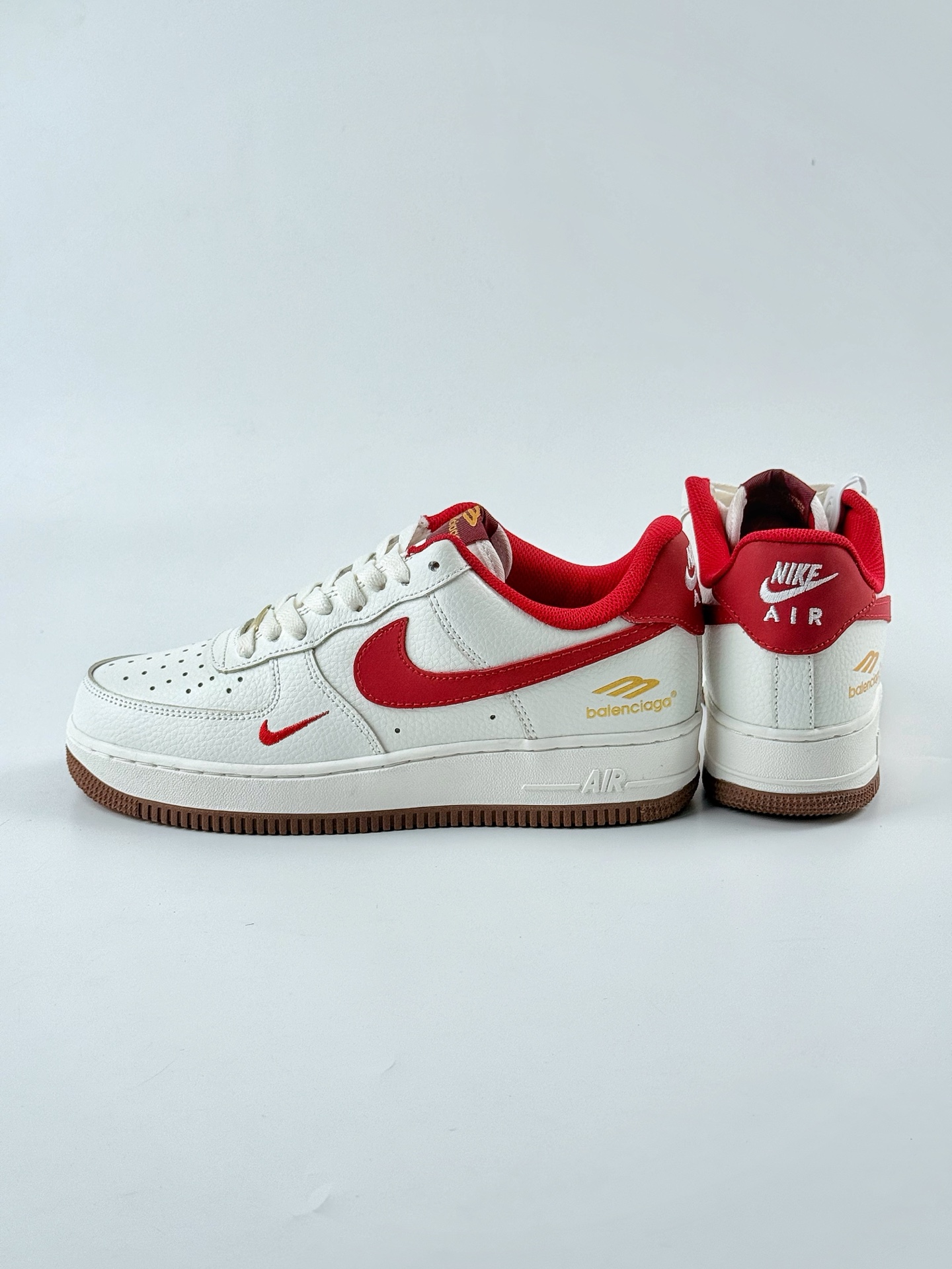 Nike Air Force 1 Low 07 x Balenciaga 白红小钩 AM1588-009