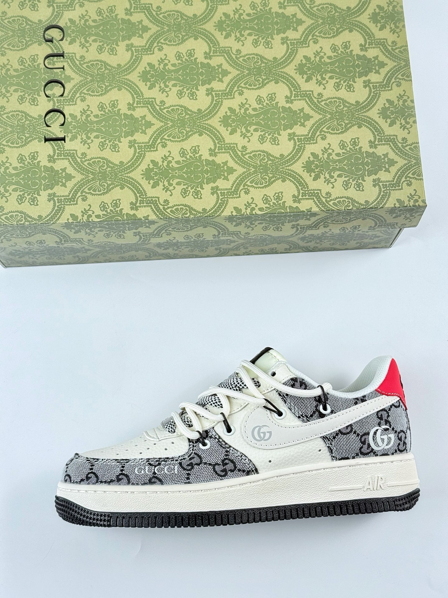 Nike Air Force 1 Low 07 x GUCCI 白黑牛仔绑带满天星 YX5066-319