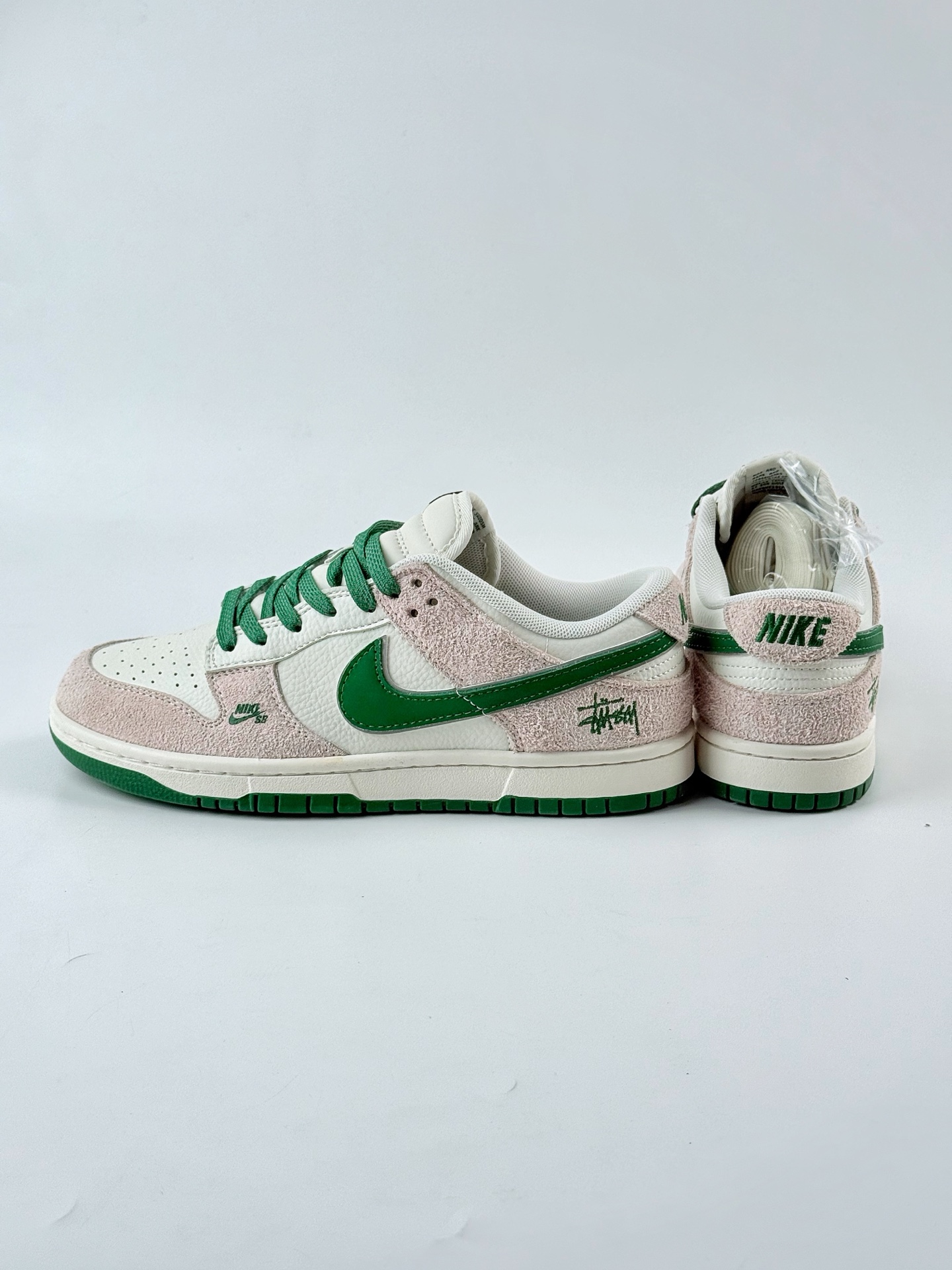Nike SB Dunk Low x Stussy 白绿小钩满天星 FX1588-305