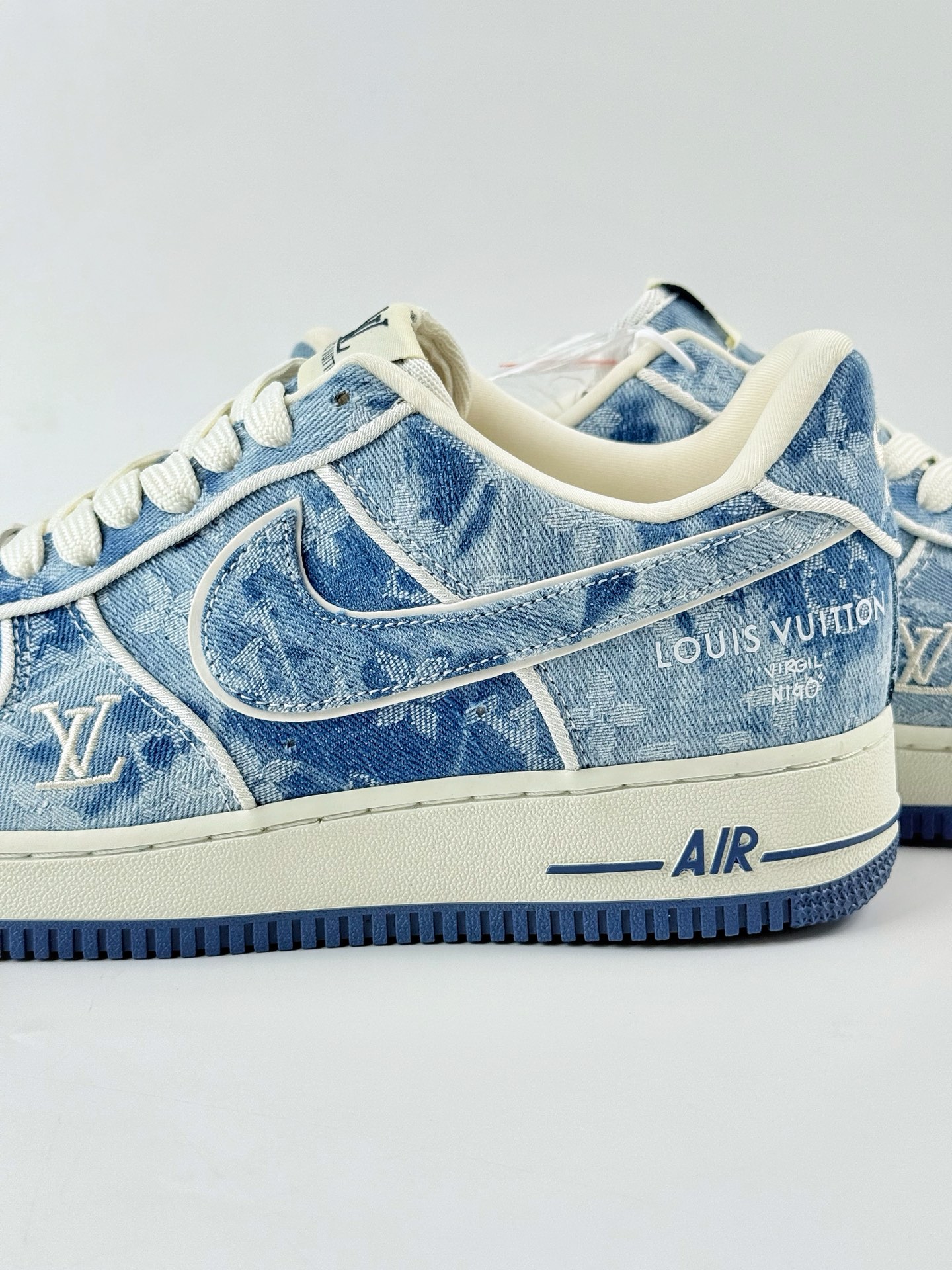 Nike Air Force 1 Low 07 x Louis Vuitton 白蓝牛仔布 SC9207-532