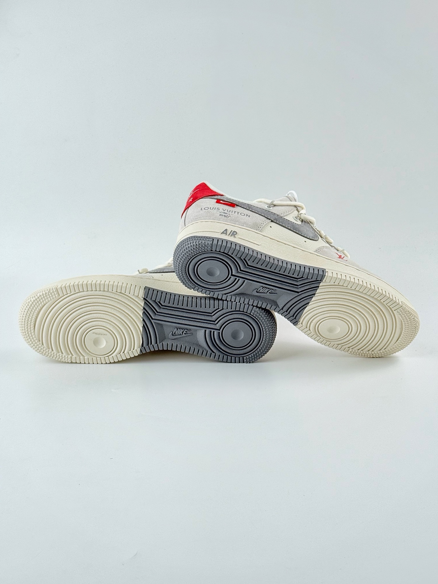 Nike Air Force 1 Low 07 x Louis Vuitton 白灰红绑带满天星 DM6868-084