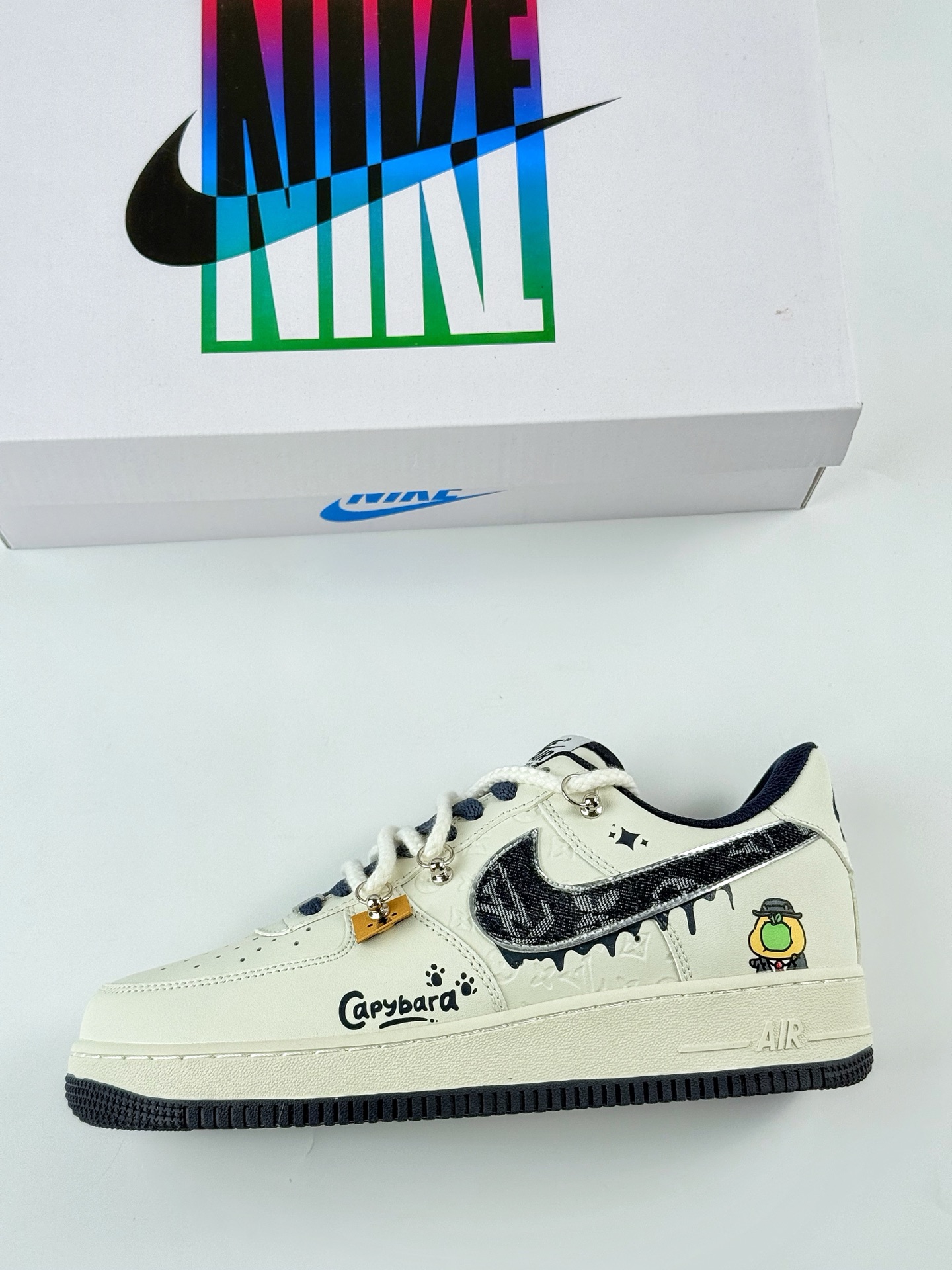 Nike Air Force 1 Low 07 白蓝涂鸦绑带 LV0506-110