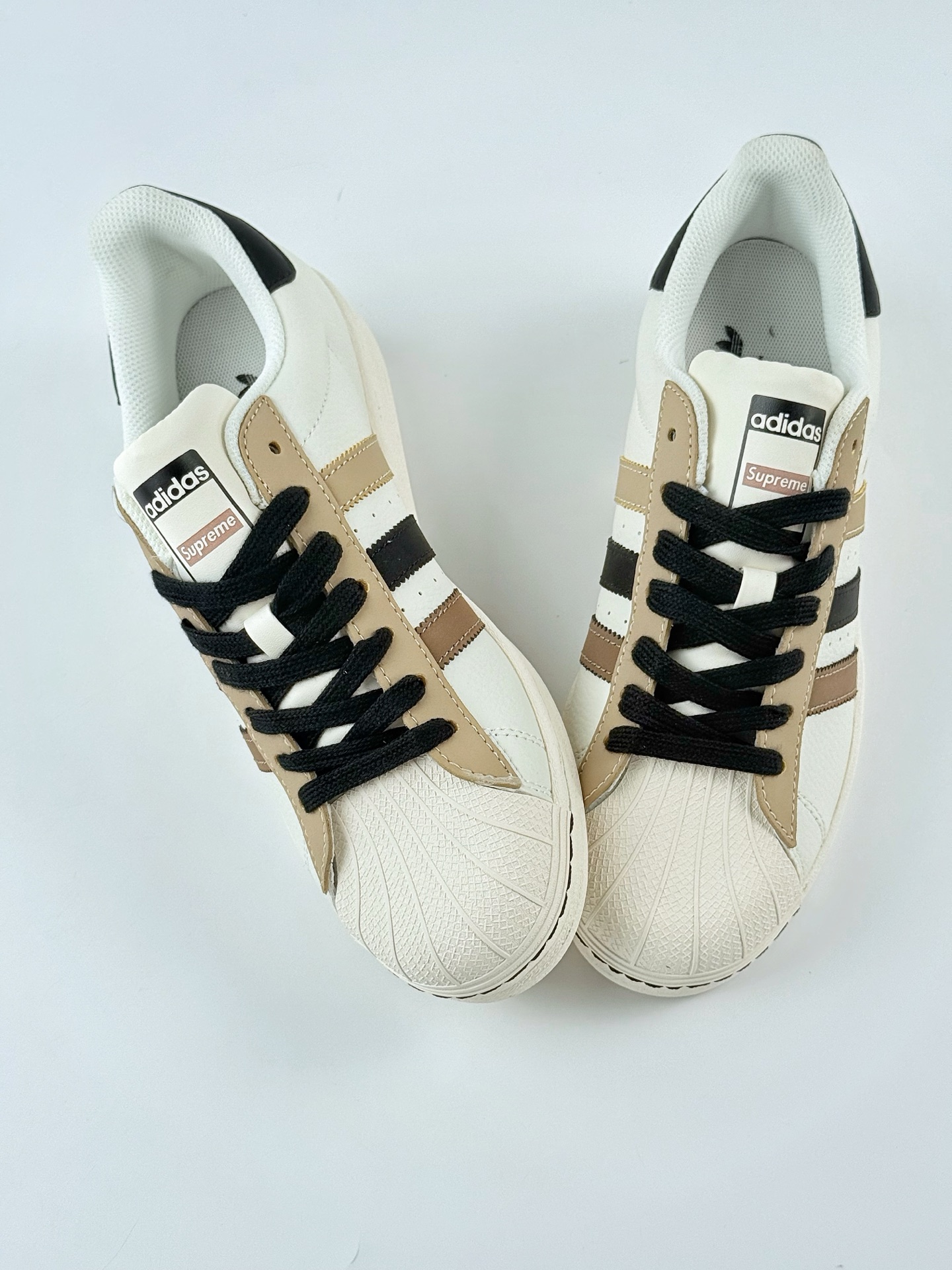 AD Originals Superstar x Supreme 白黑棕 SD6810