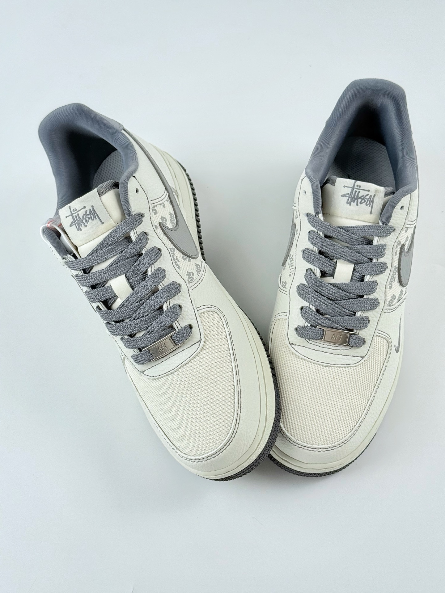 Nike Air Force 1 Low 07 x Stussy 白灰小钩满天星 BZ6808-101