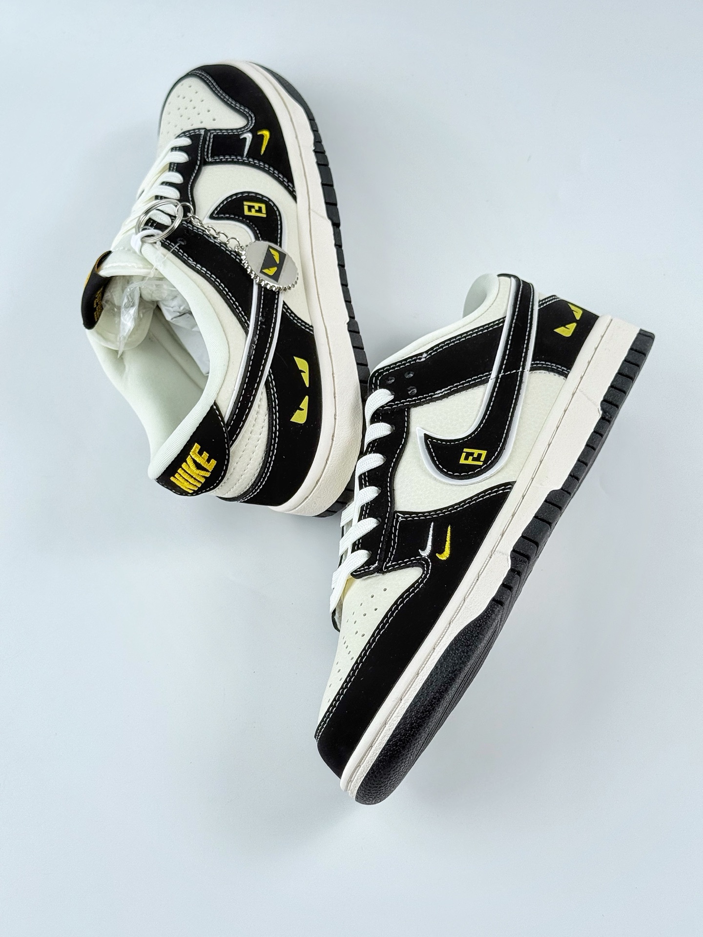 Nike SB Dunk Low x FEND 黑白黄双小钩 LW1818-115