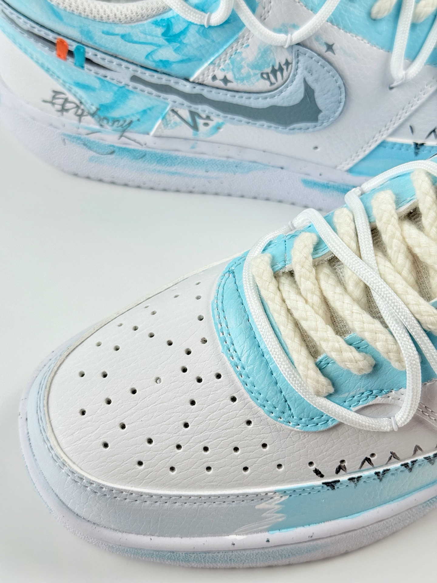Nike Court Vision Low 1 星焕制造 梦熠星河 蓝灰色 休闲运动板鞋 DH2987-218