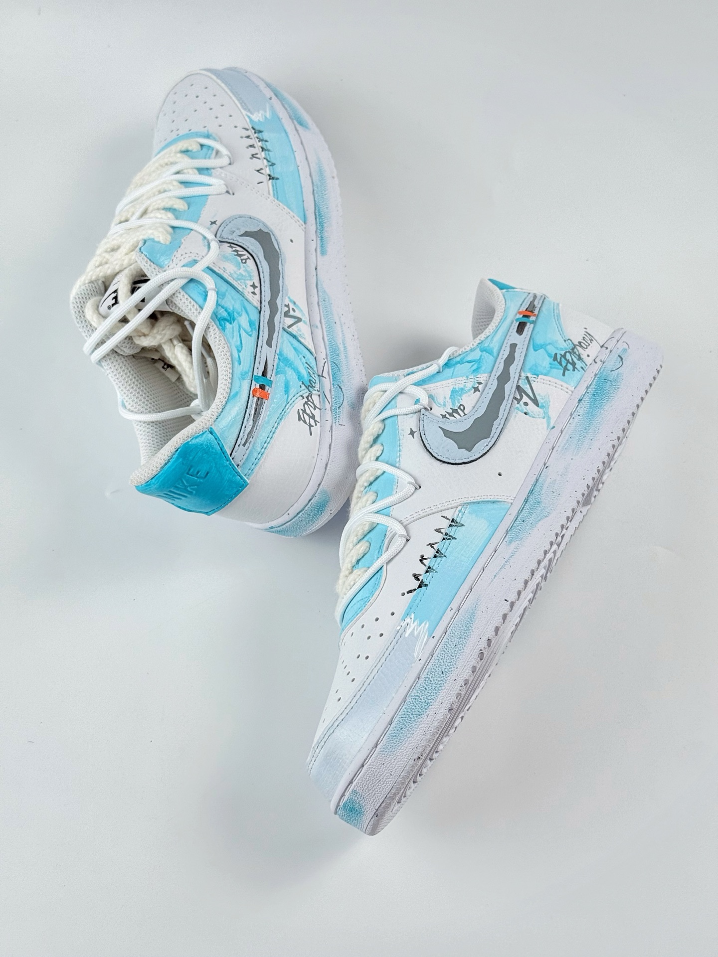 Nike Court Vision Low 1 星焕制造 梦熠星河 蓝灰色 休闲运动板鞋 DH2987-218