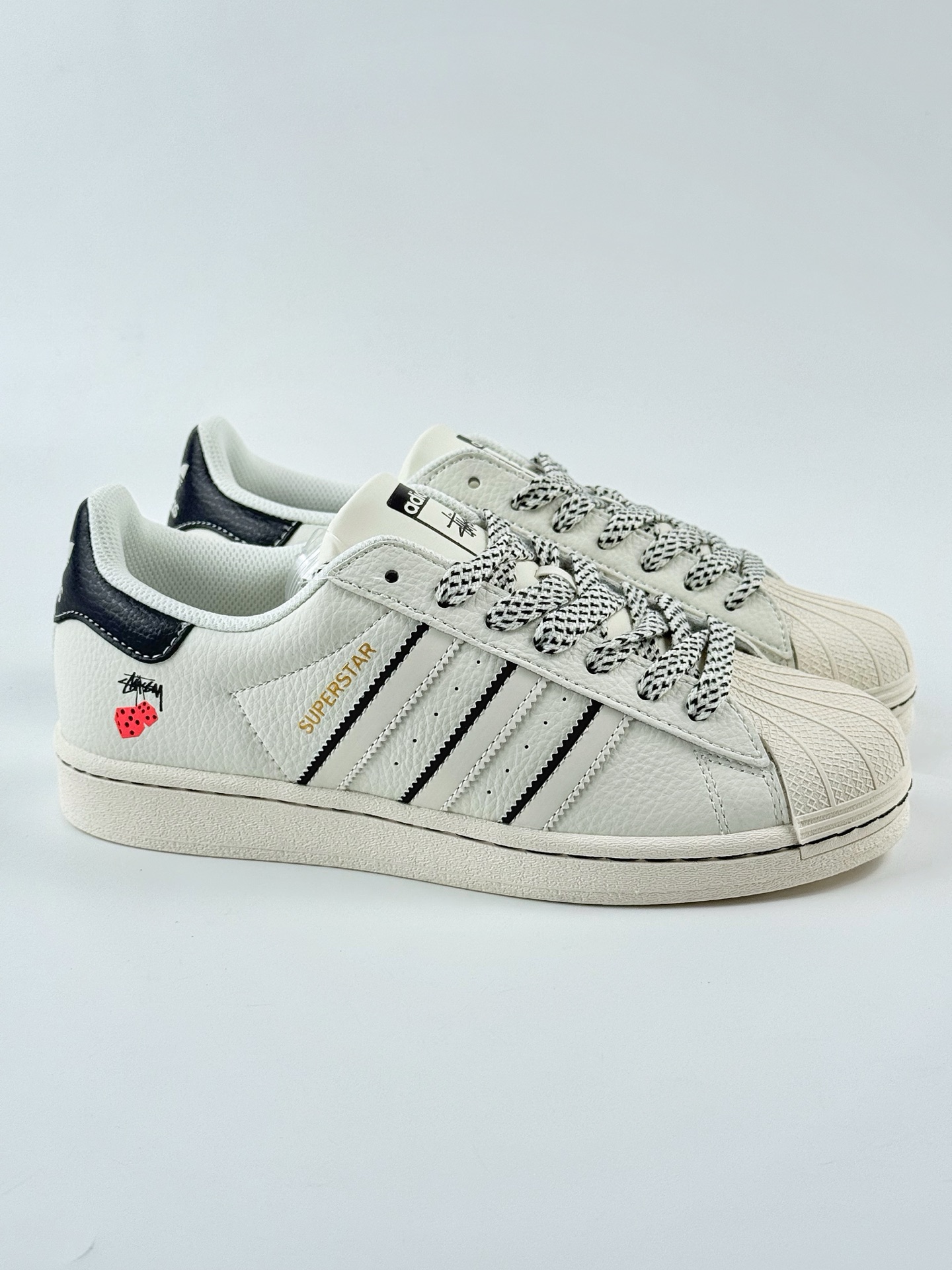AD Originals Superstar x Stussy 白黑满天星 SD6815