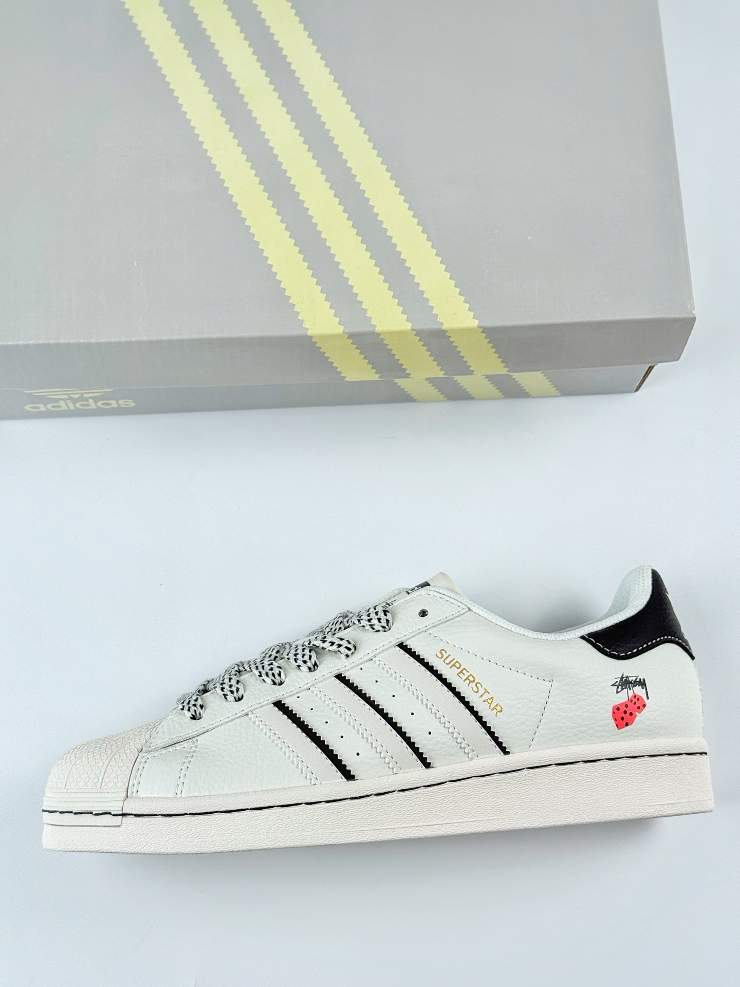 AD Originals Superstar x Stussy 白黑满天星 SD6815