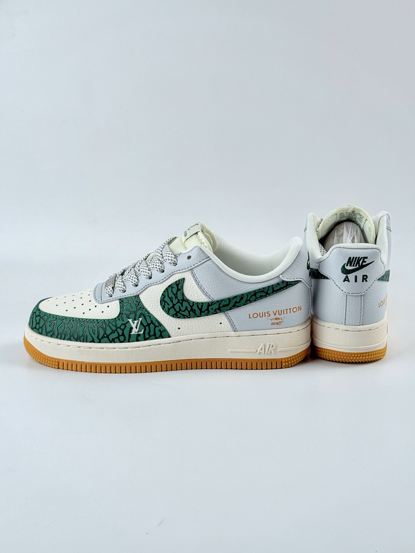 Nike Air Force 1 Low 07 x Louis Vuitton 绿白灰满天星 ZH2598-306