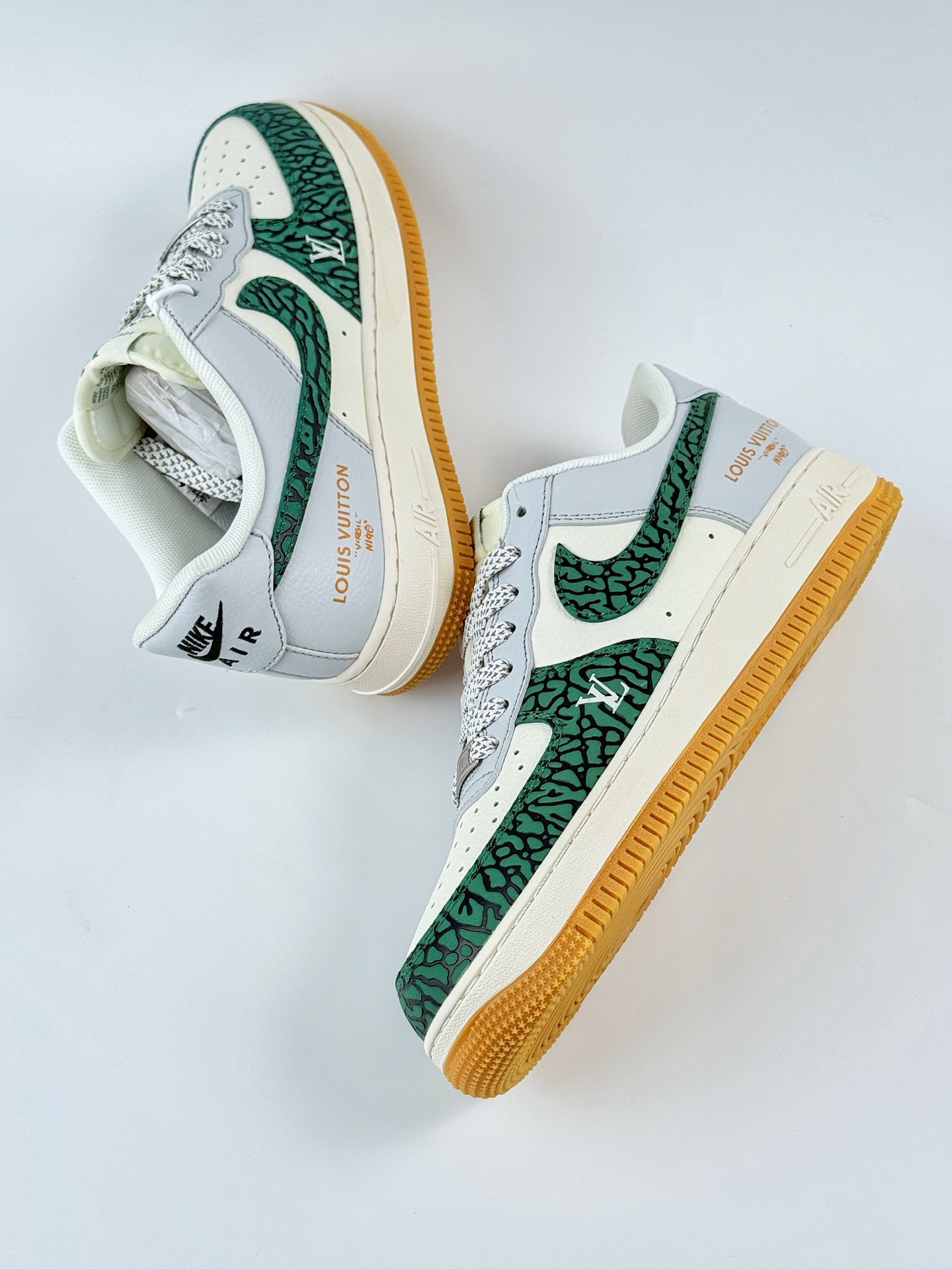 Nike Air Force 1 Low 07 x Louis Vuitton 绿白灰满天星 ZH2598-306