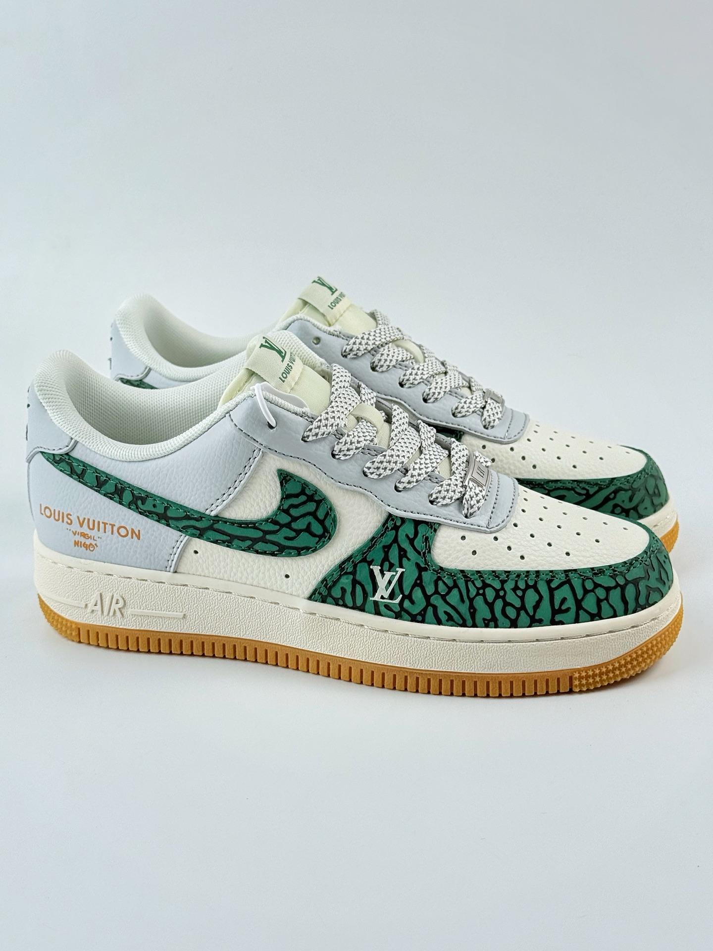 Nike Air Force 1 Low 07 x Louis Vuitton 绿白灰满天星 ZH2598-306