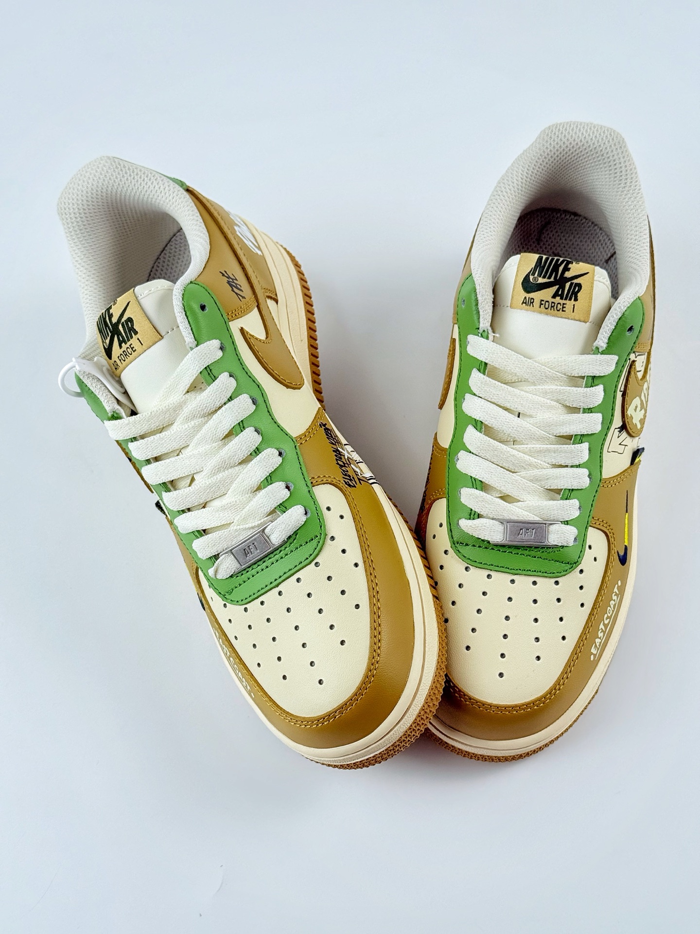 Nike Air Force 1 Low 07 黄米绿小钩涂鸦 XL2321-666