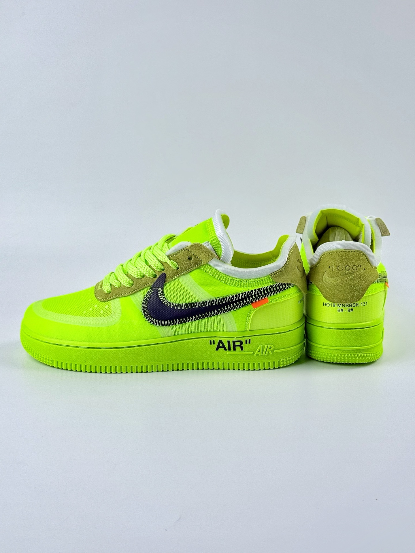 Nike Air Force 1 Low 07 x OFF-WHITE Part 2Volt THE THE 荧光绿 AO4606-700
