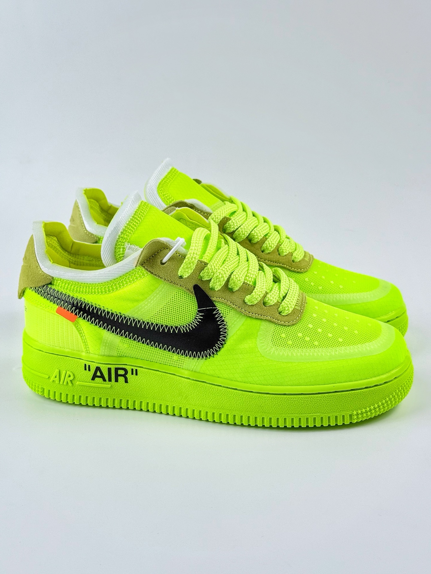 Nike Air Force 1 Low 07 x OFF-WHITE Part 2Volt THE THE 荧光绿 AO4606-700
