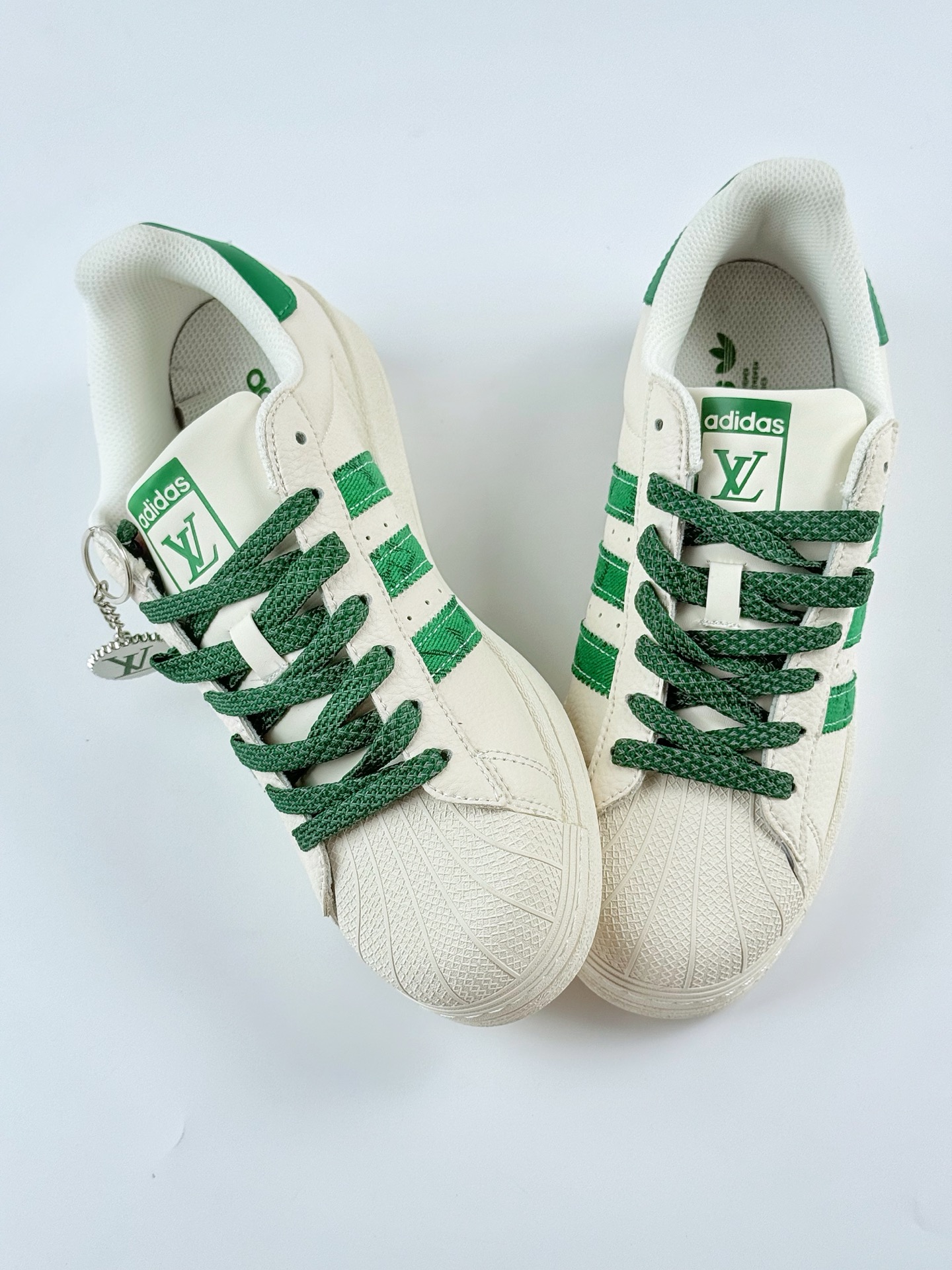 AD Originals Superstar x Louis Vuitton 白绿满天星 XS0003