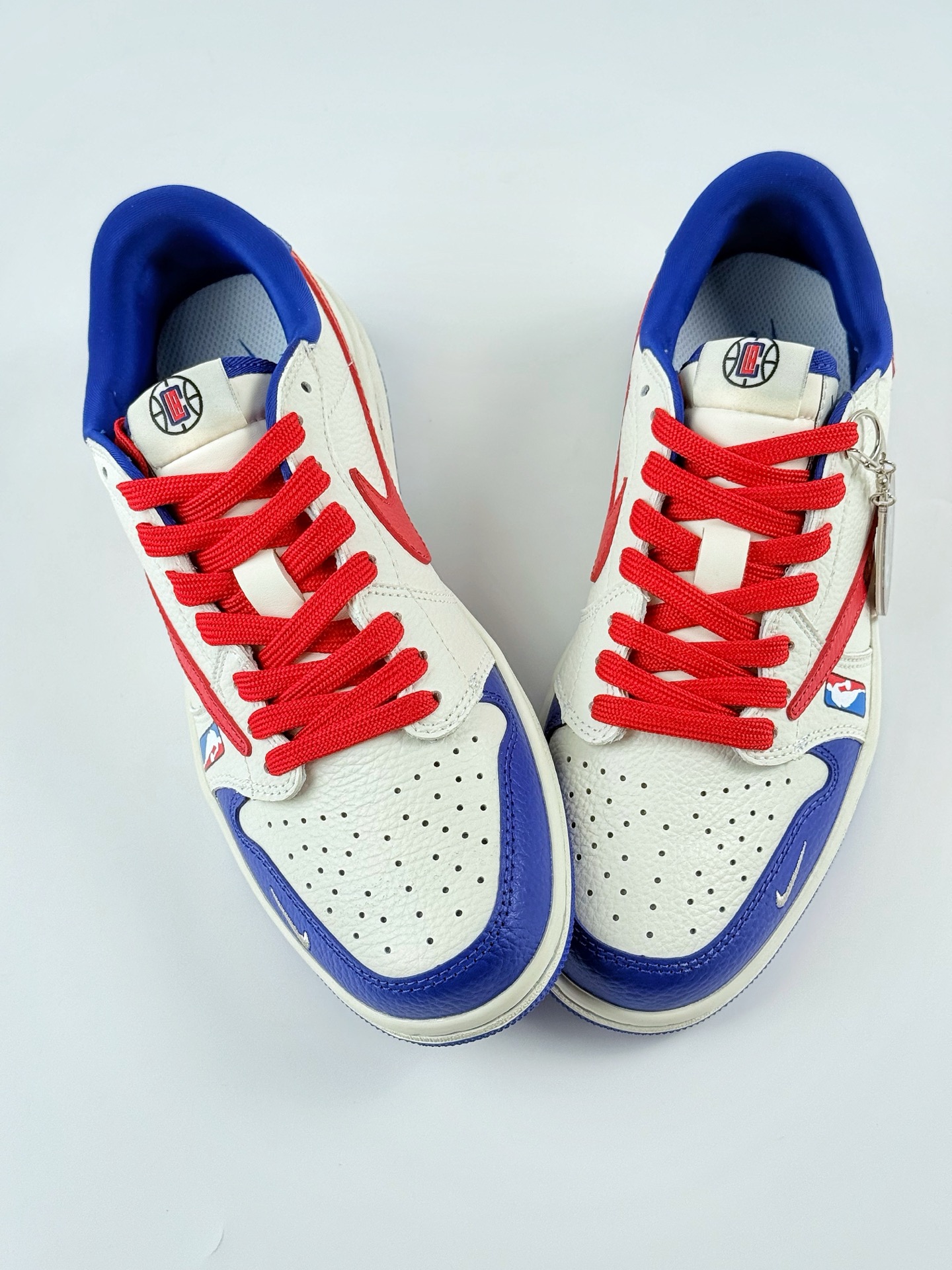 Travis Scott x Nike Air Jordan 1 Low x NBA Air Jordan 1 Low 反转蓝白红小钩倒钩 SC9207-026