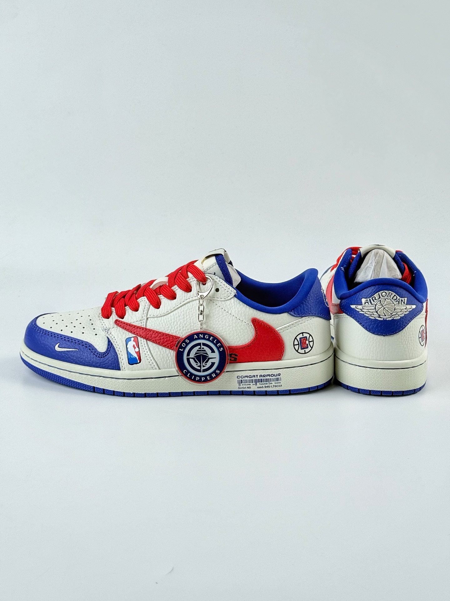 Travis Scott x Nike Air Jordan 1 Low x NBA Air Jordan 1 Low 反转蓝白红小钩倒钩 SC9207-026